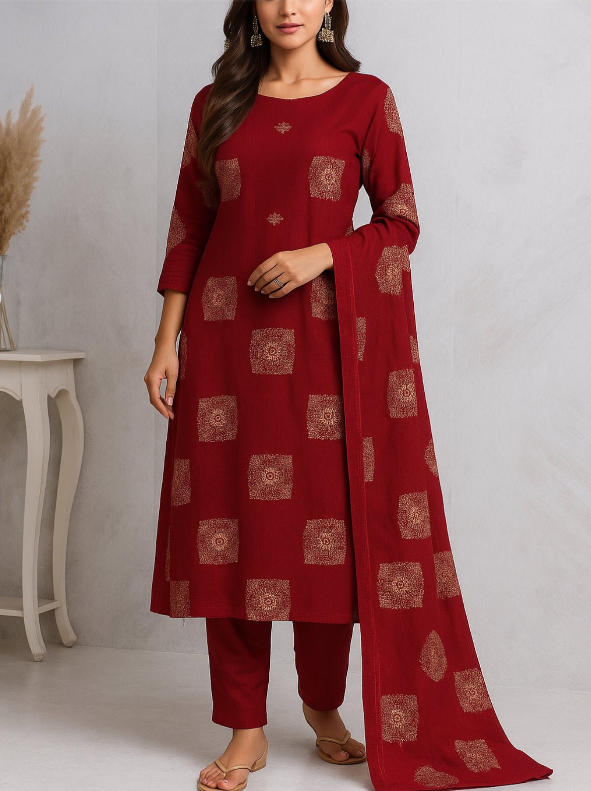 3pc swiss lawn Embroidery