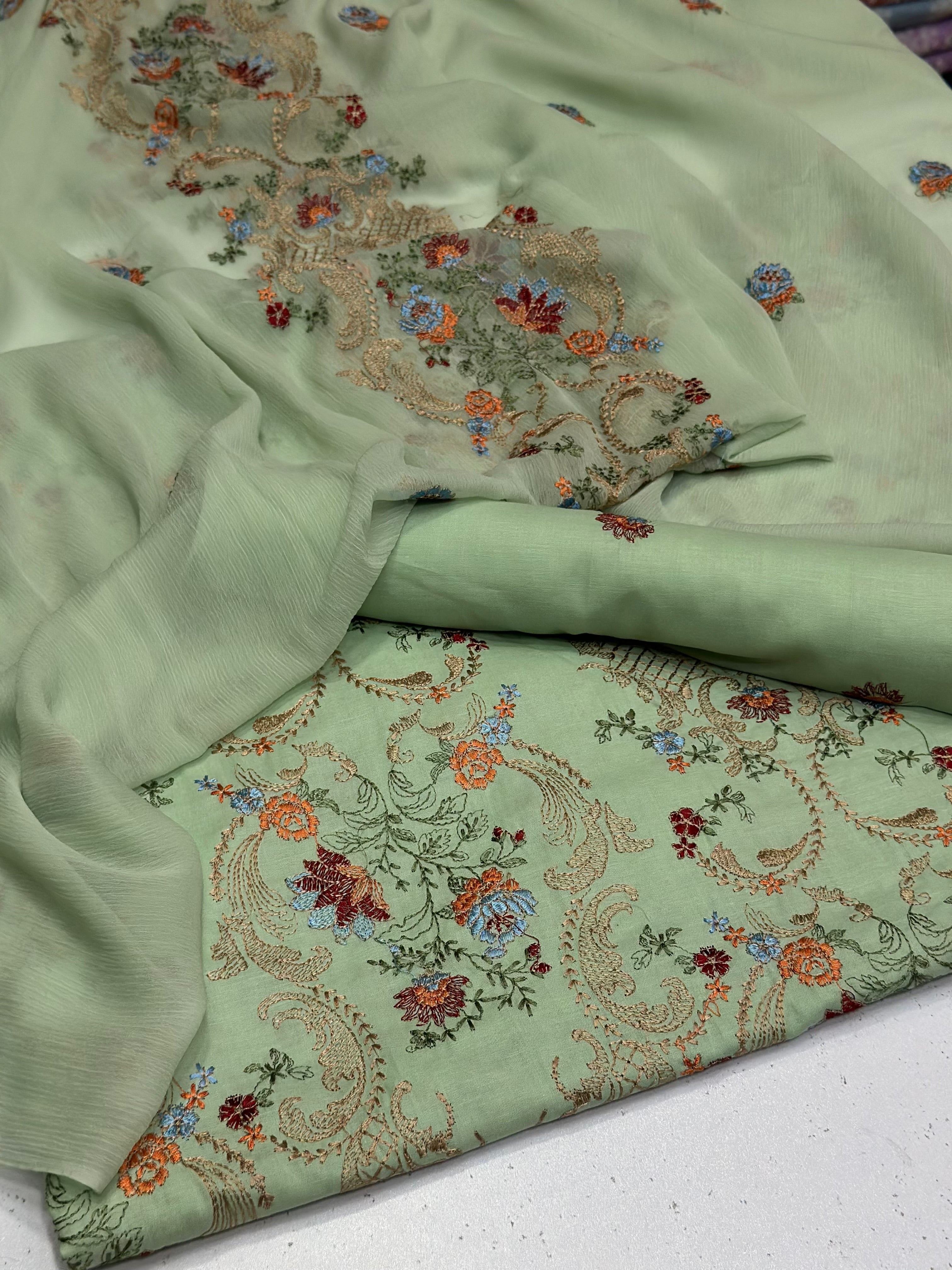 3pc lawn Embroidery