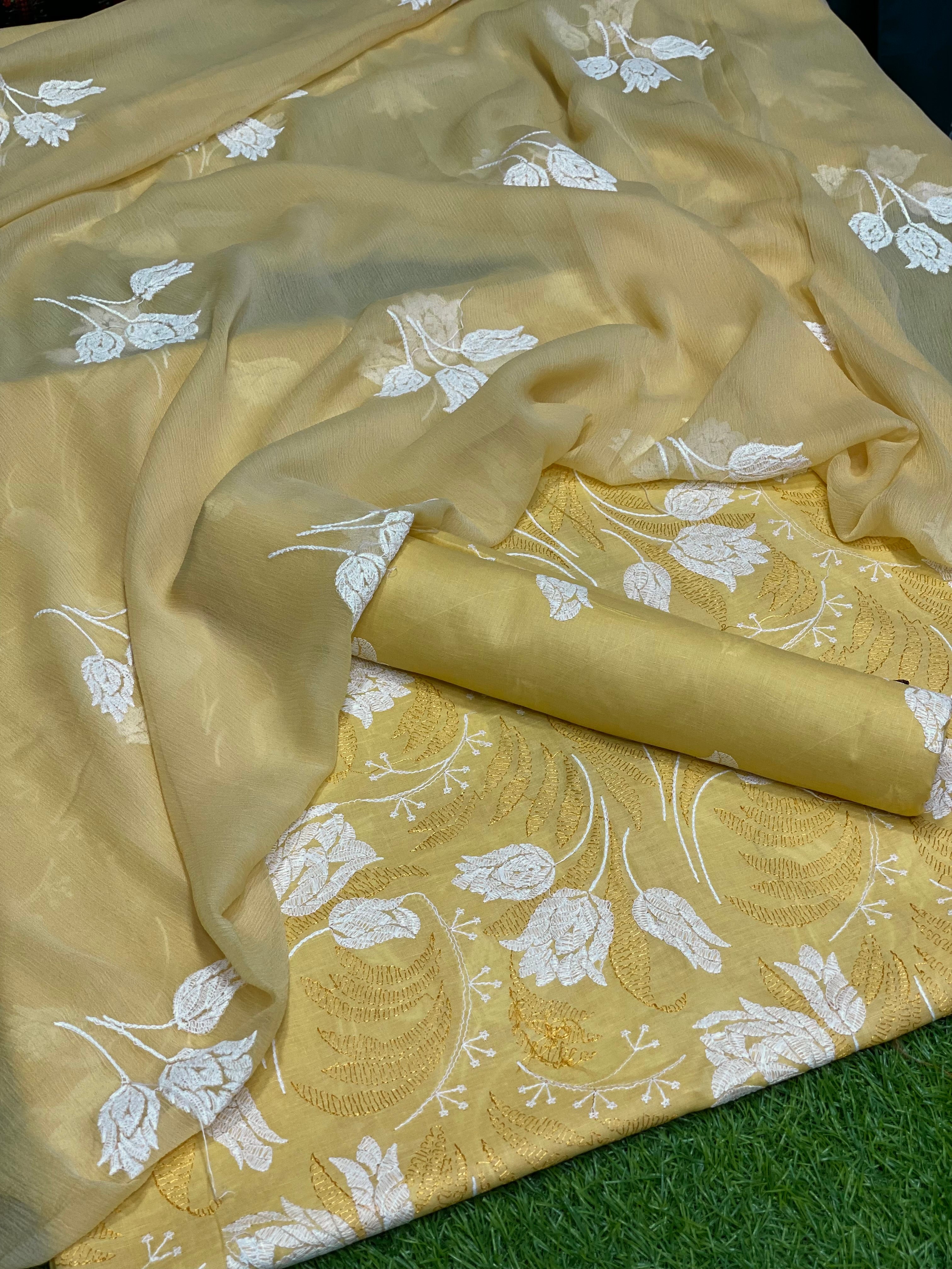 3pc lawn Embroidery