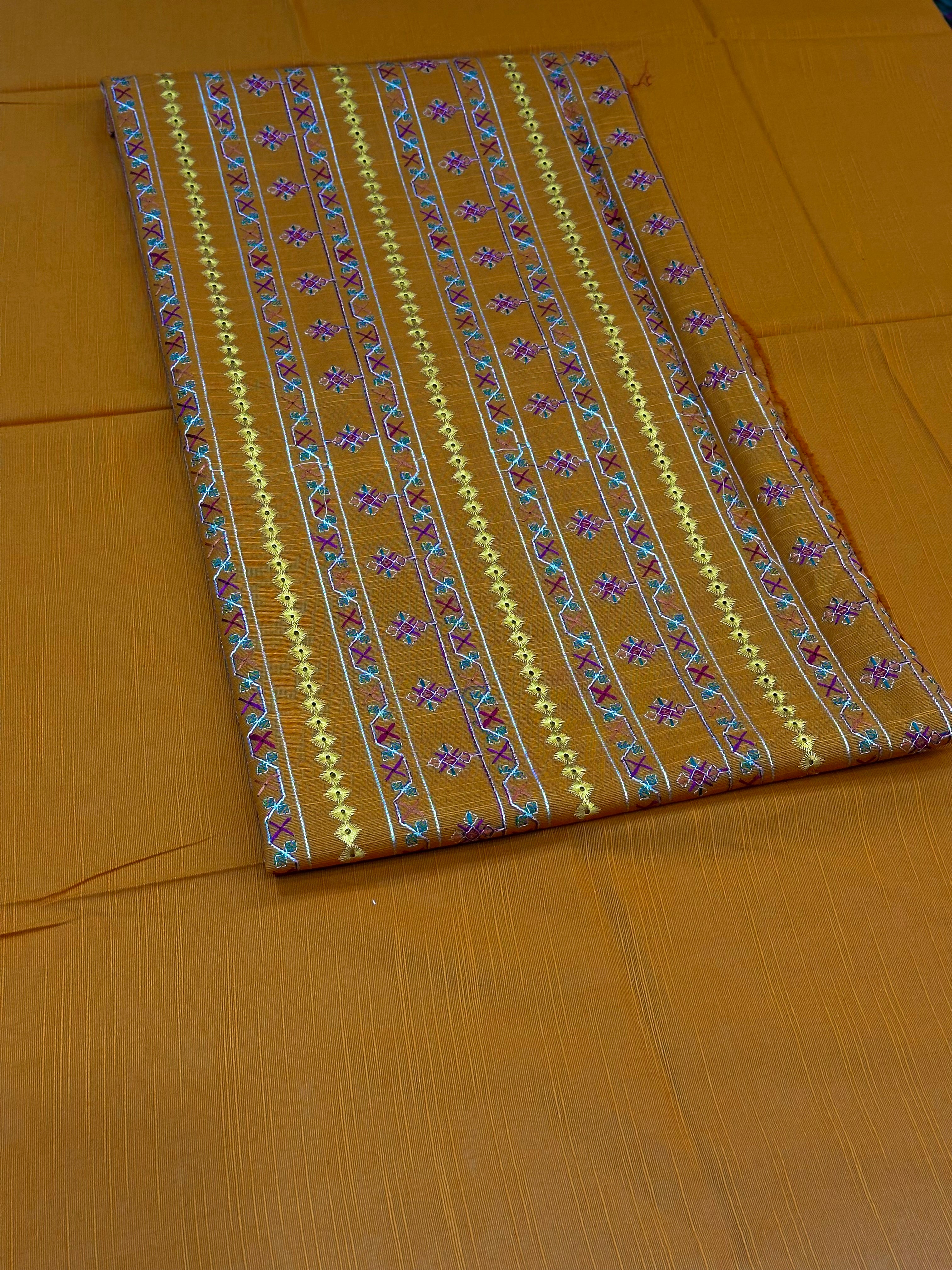 2pc Khaddar Embroidery