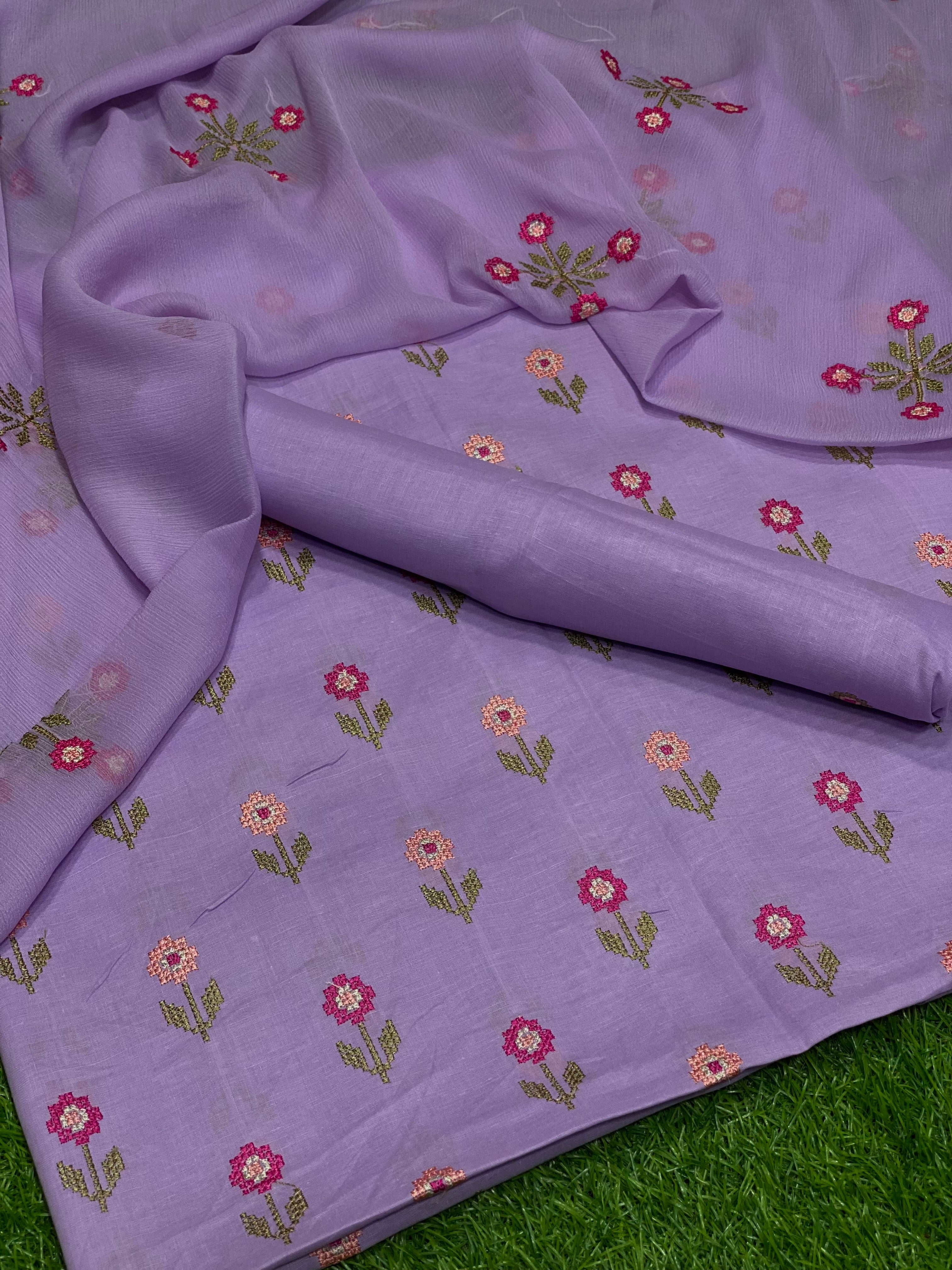 3pc lawn Embroidery