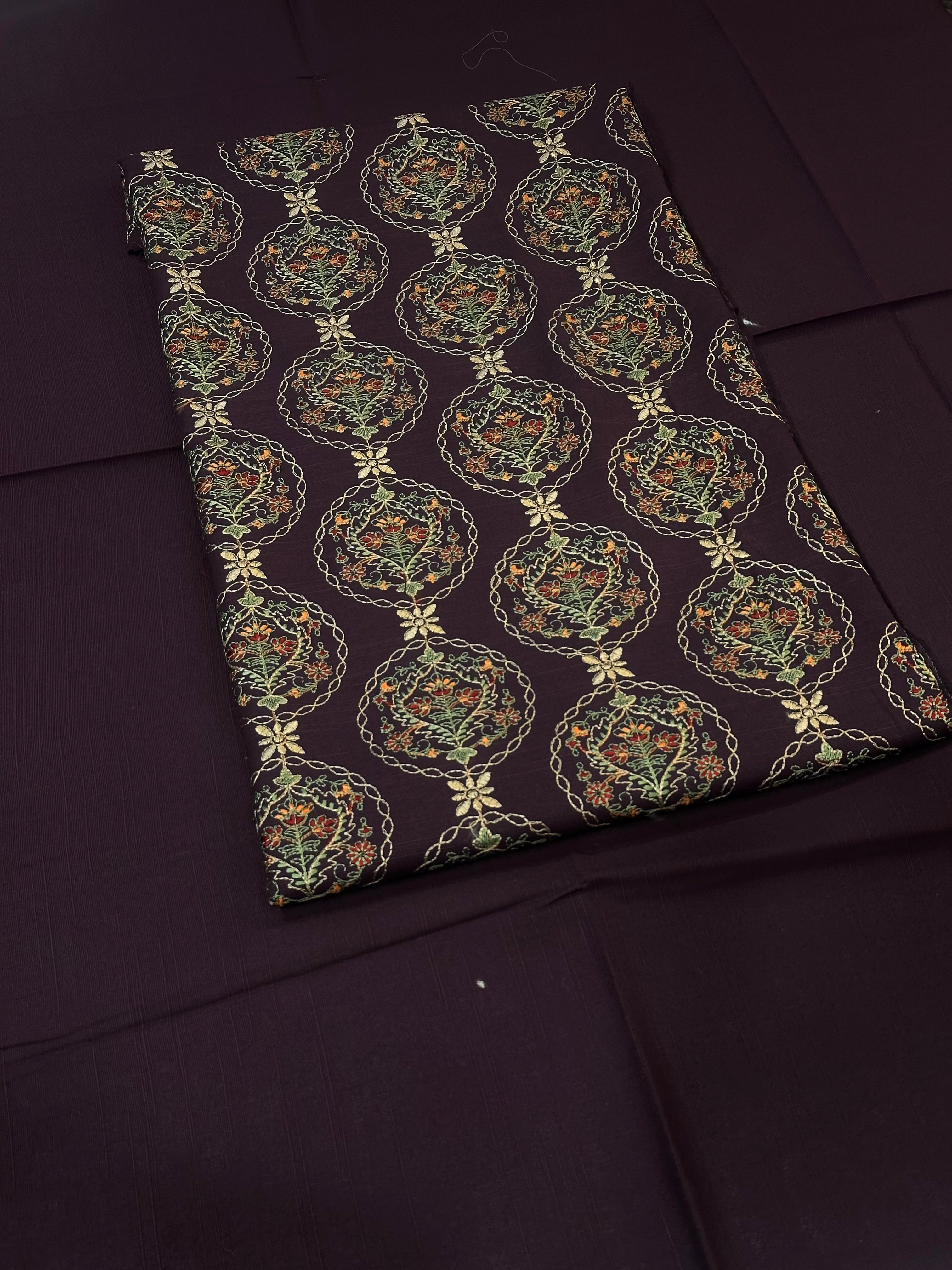 2pc Khaddar Embroidery