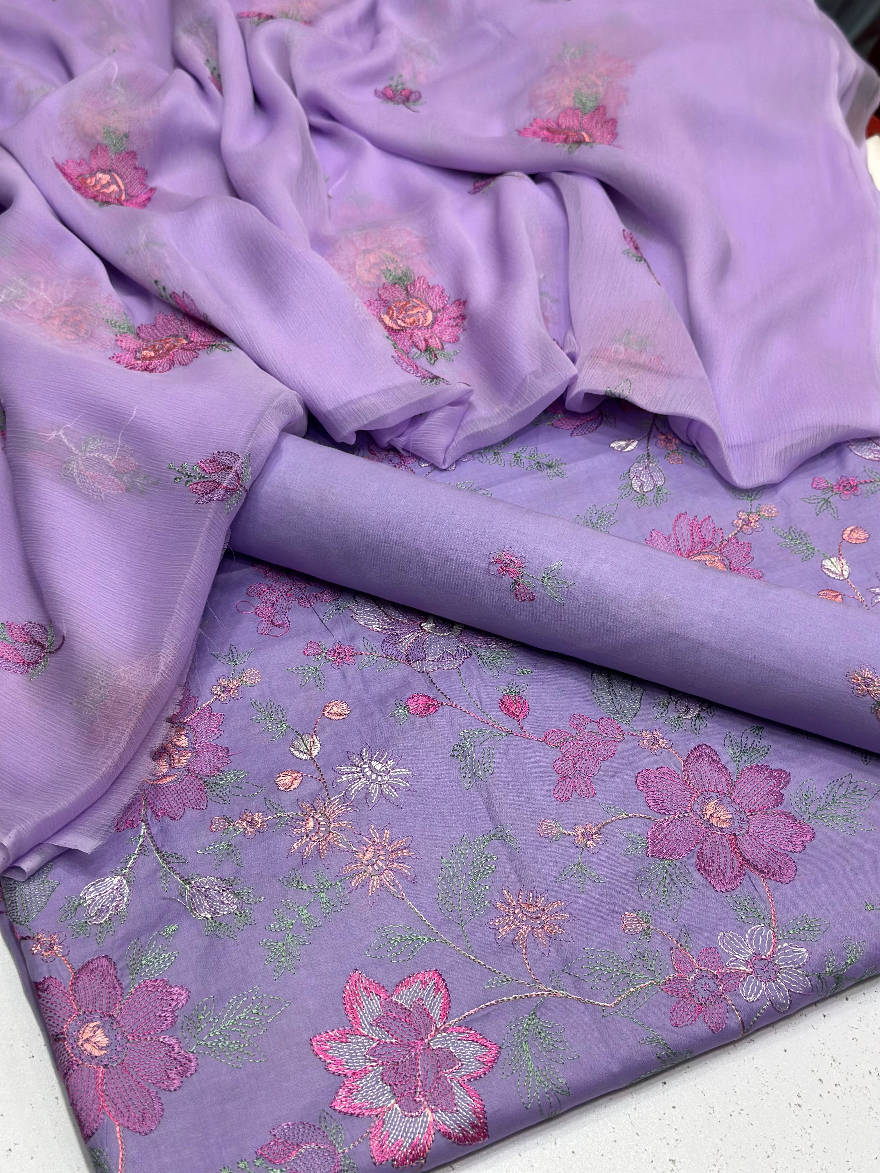 3pc lawn Embroidery