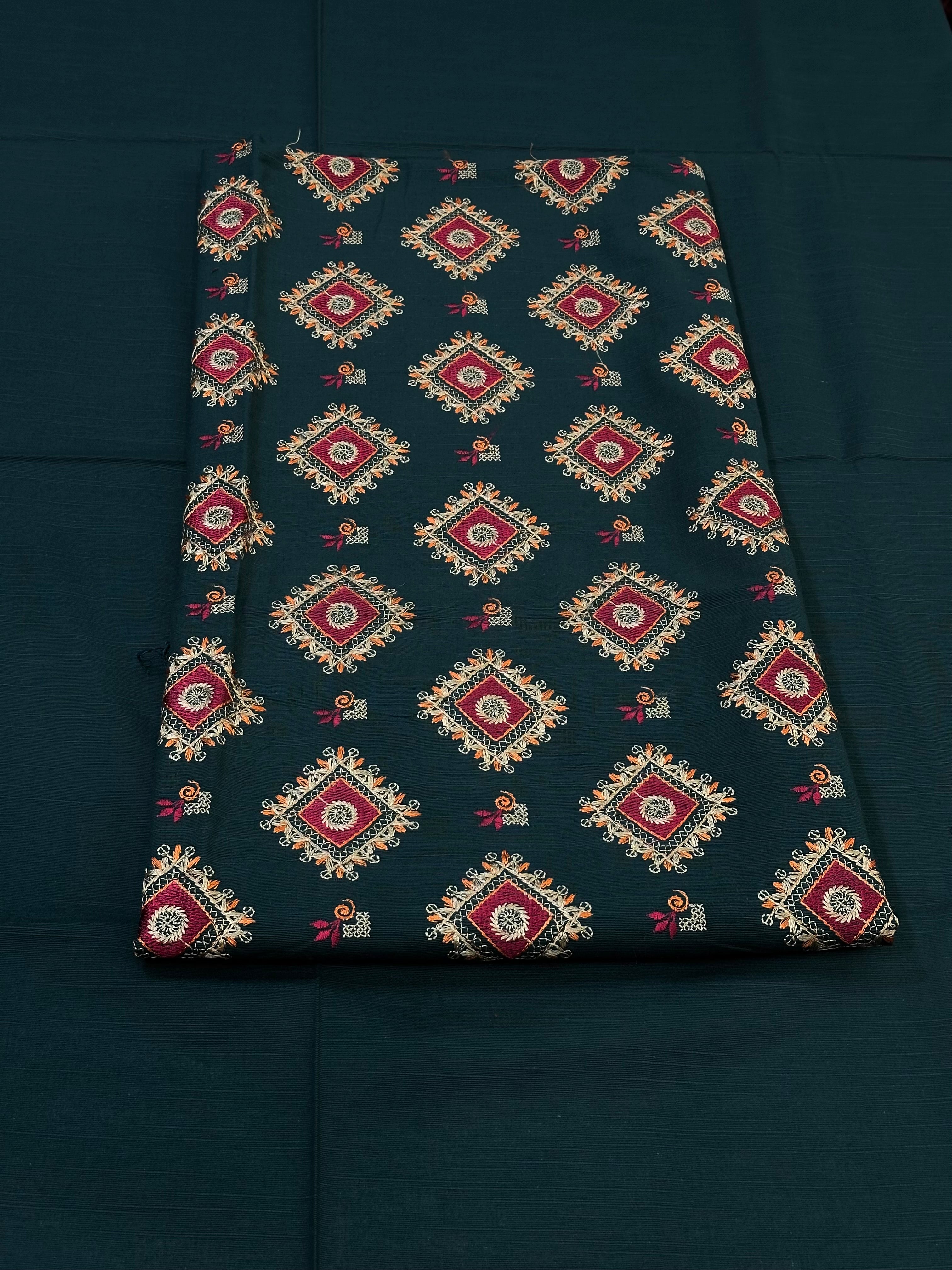 2pc Khaddar Embroidery