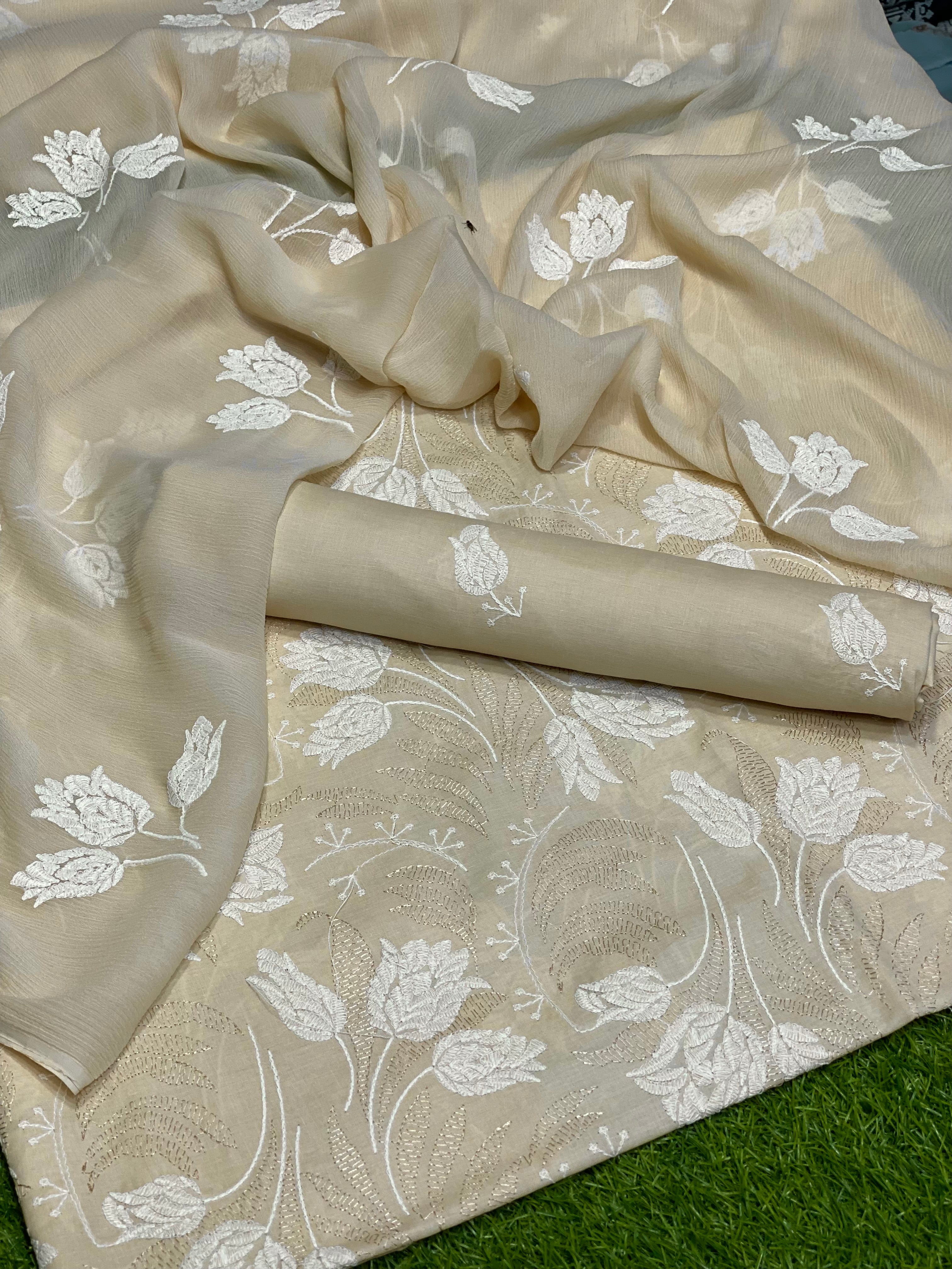 3pc lawn Embroidery