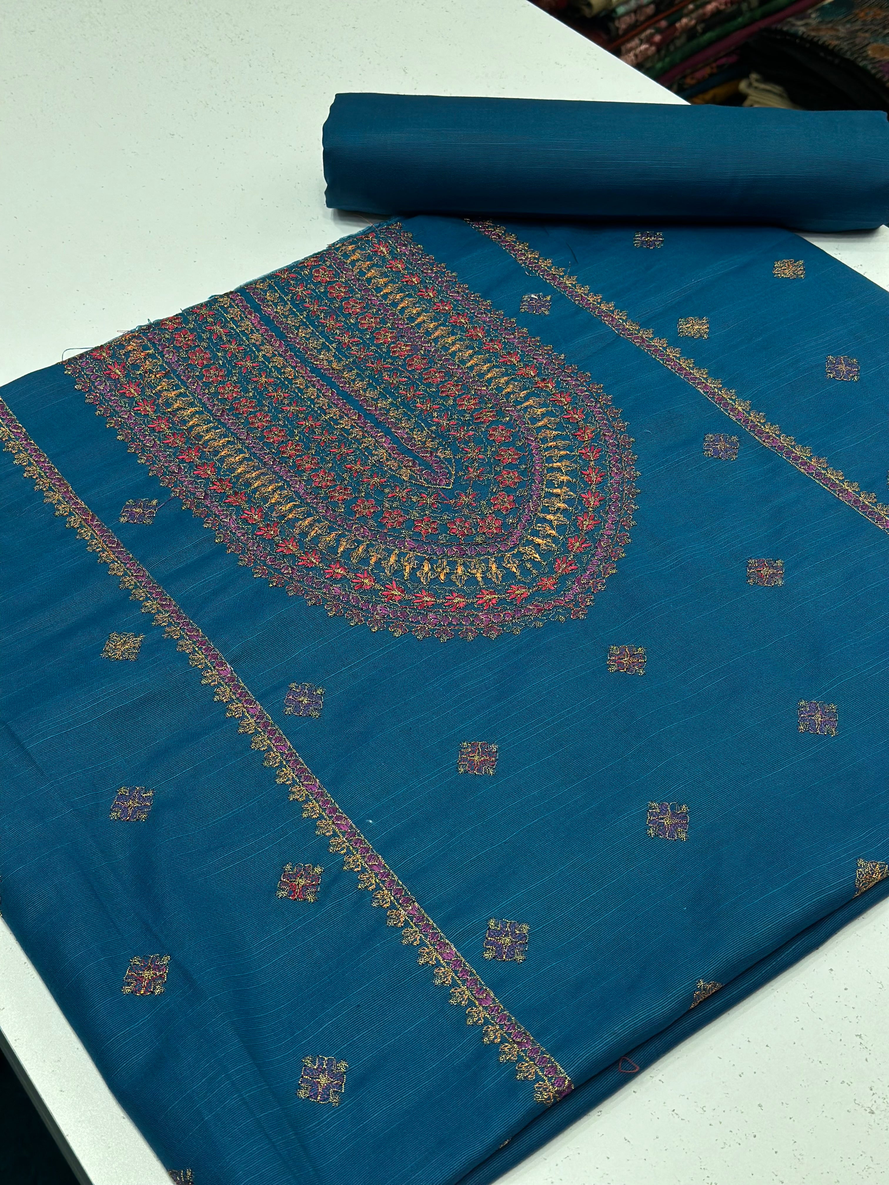 2pc Khaddar Embroidery