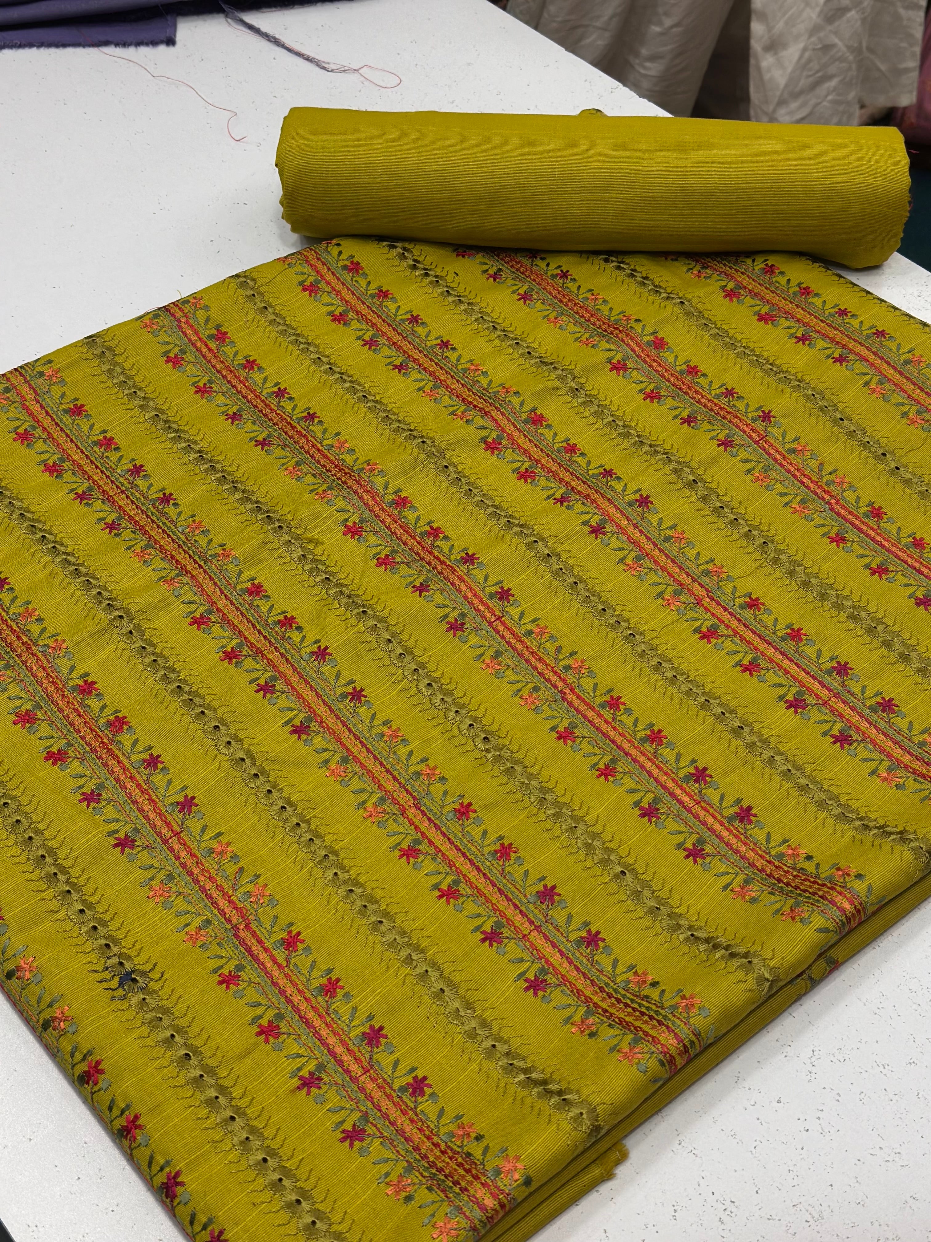 2pc Khaddar Embroidery