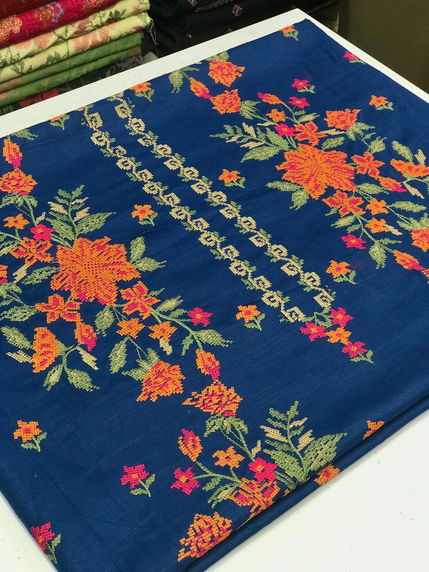 2pc Khaddar Embroidery