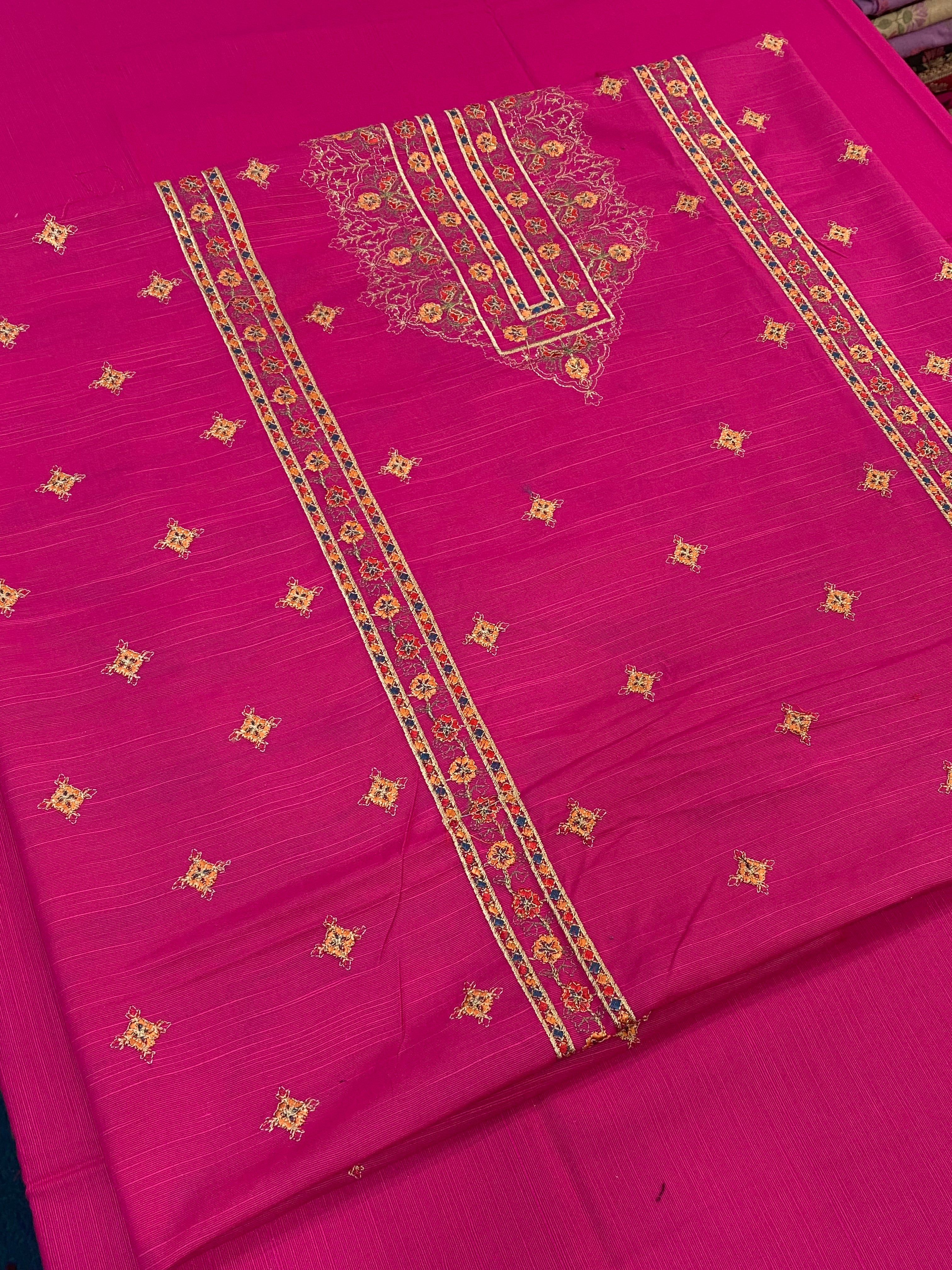 2pc Khaddar Embroidery