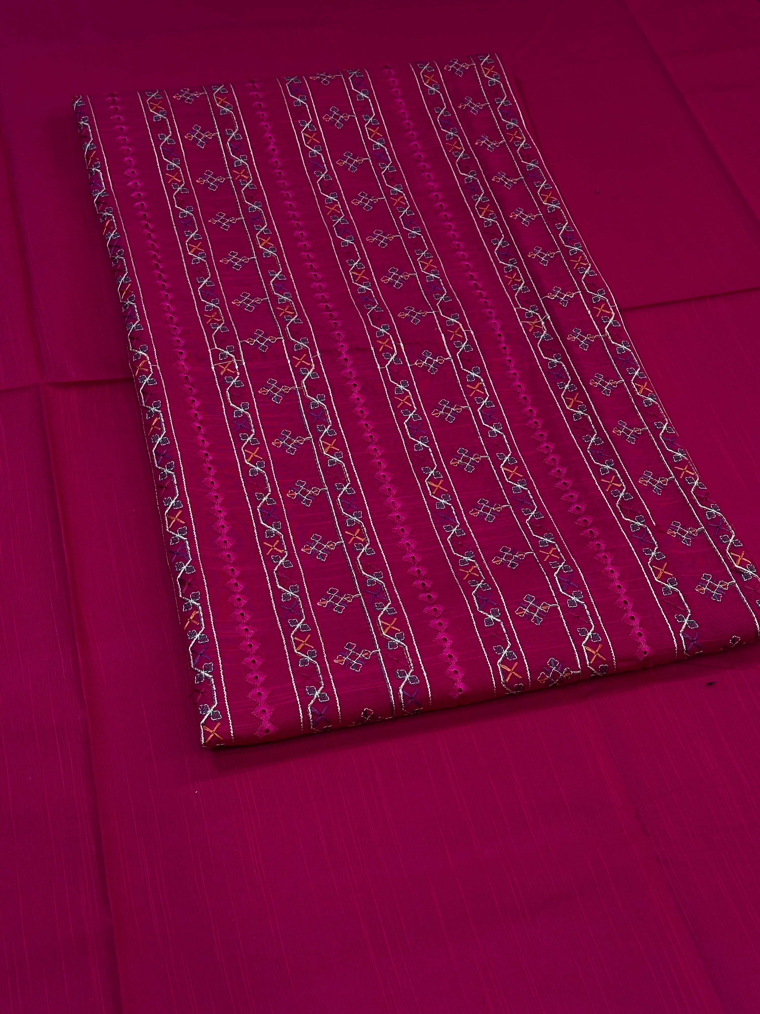 2pc Khaddar Embroidery