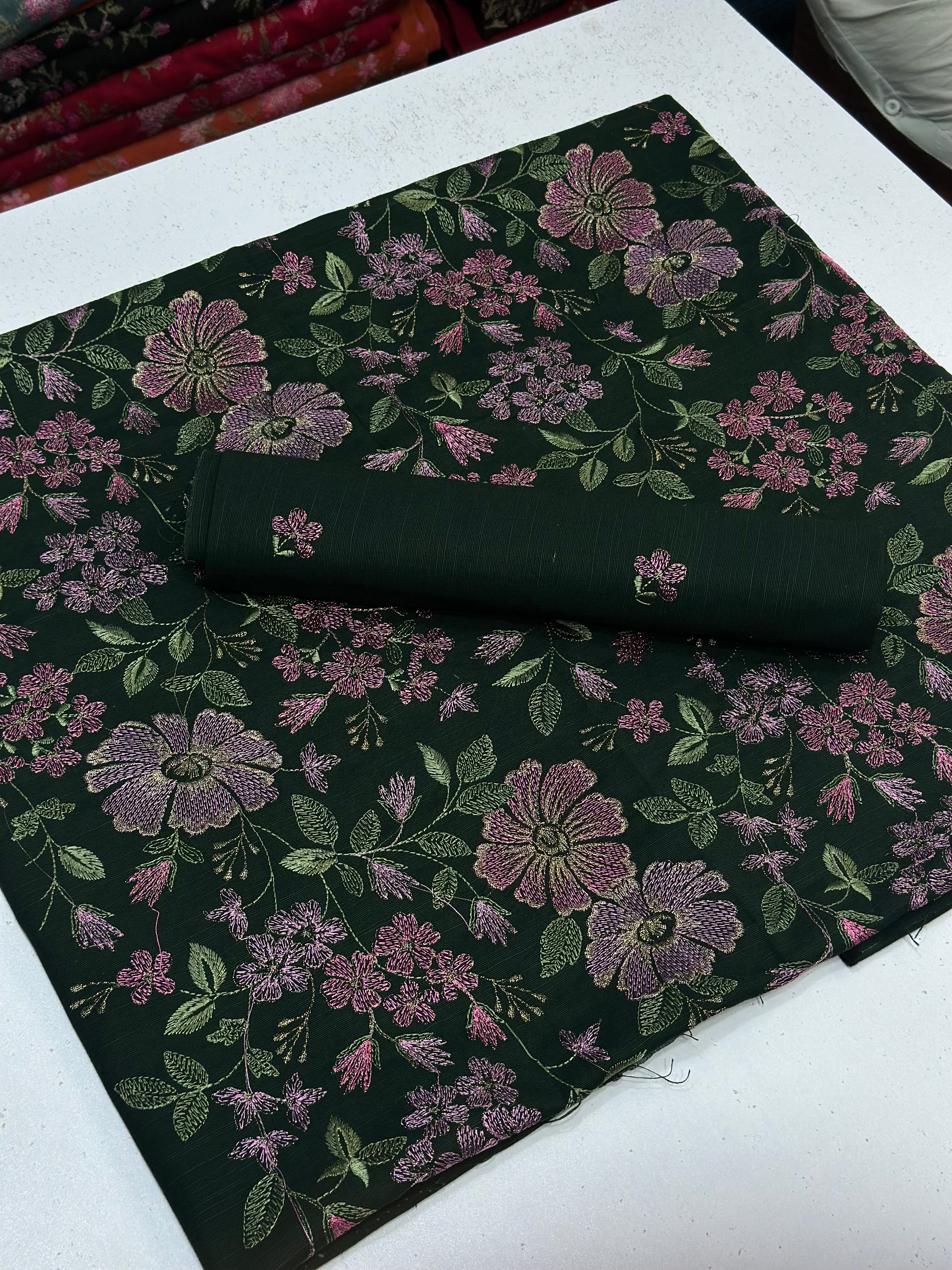 2pc Khaddar Embroidery