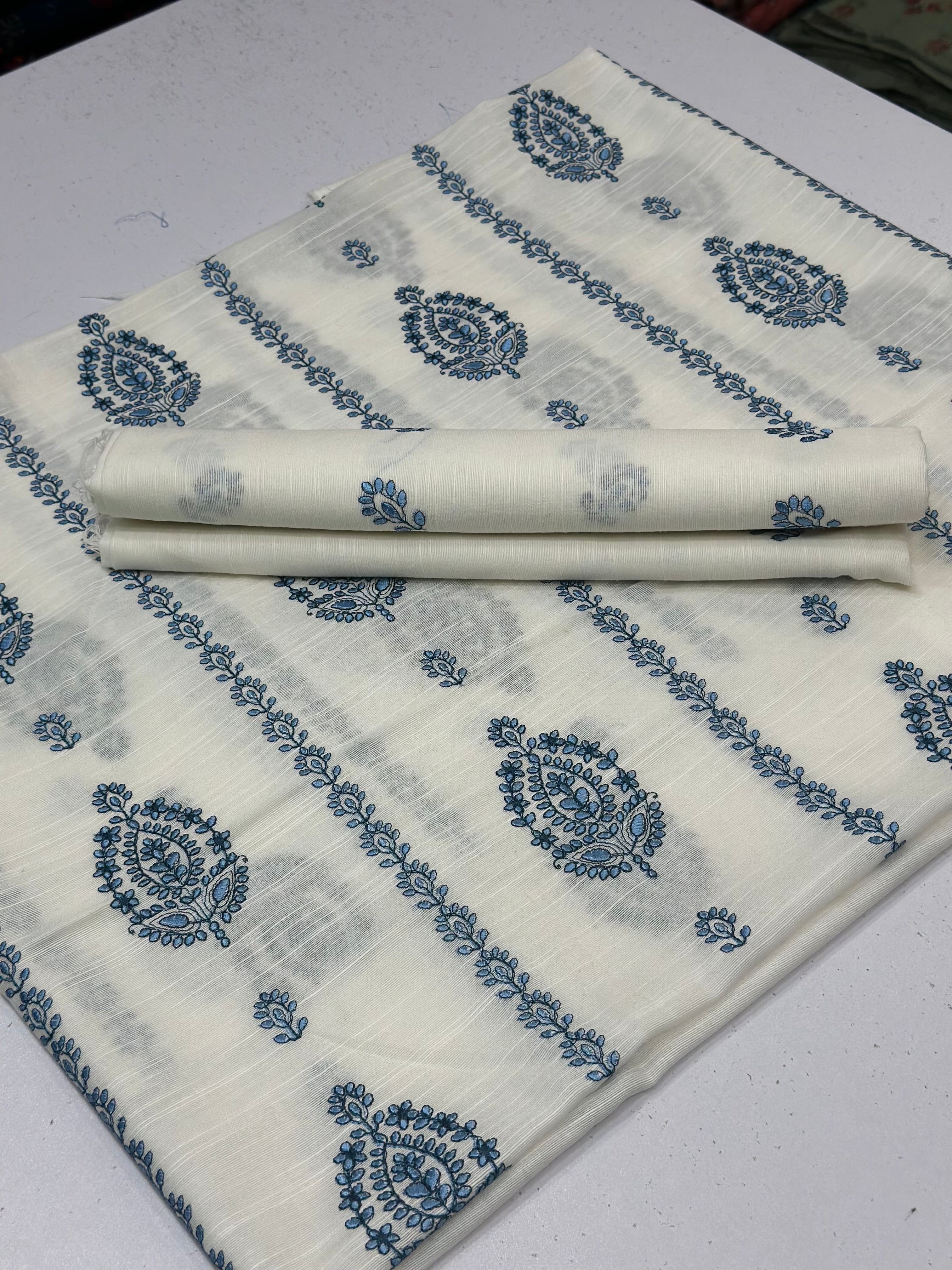 2pc Khaddar Embroidery