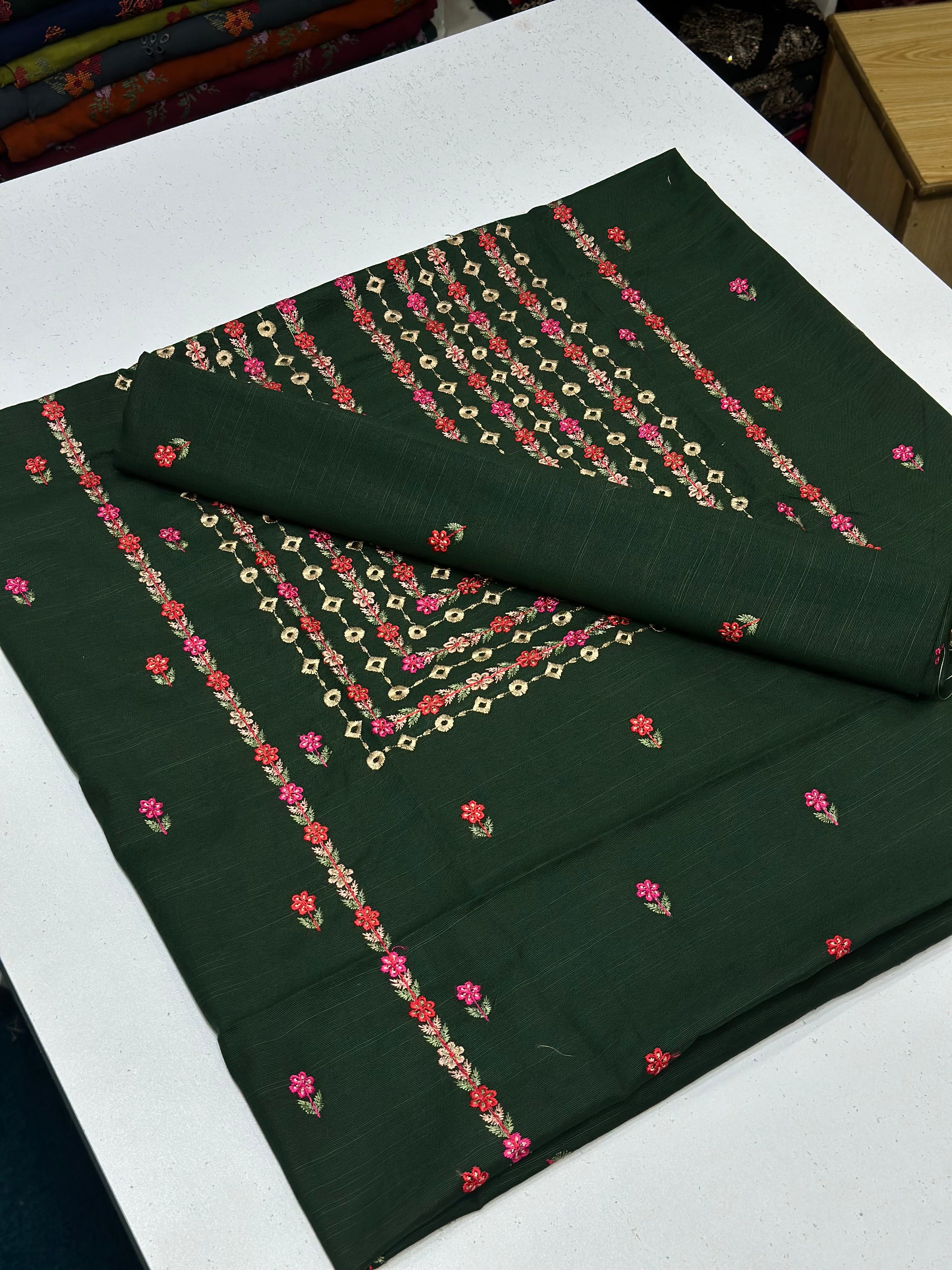 2pc Khaddar Embroidery