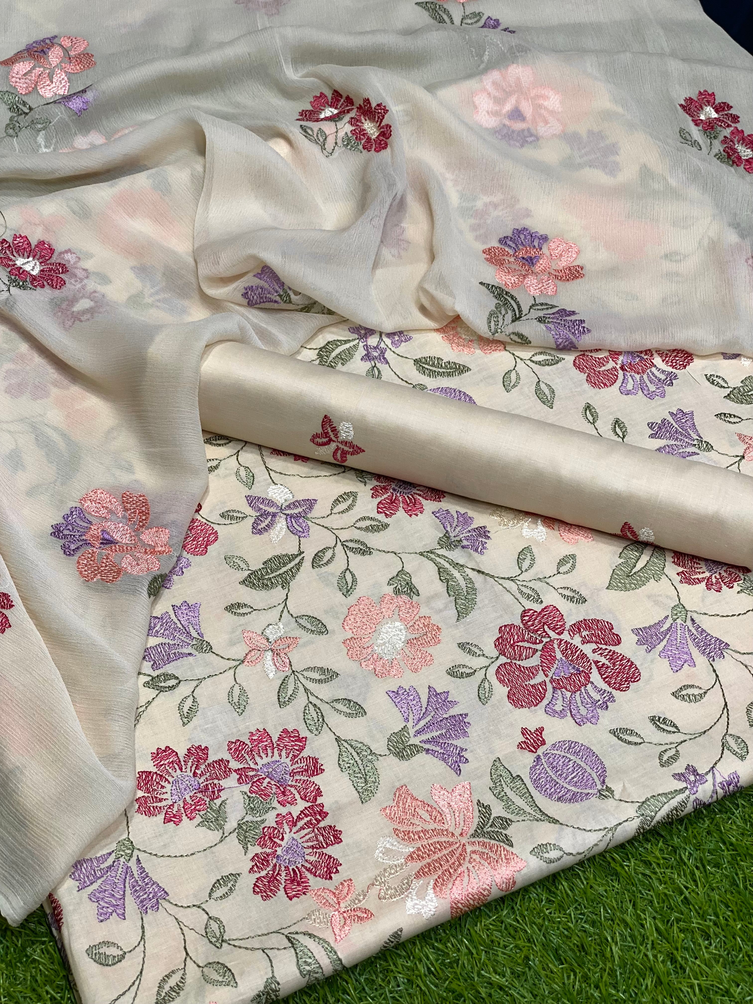 3pc lawn Embroidery