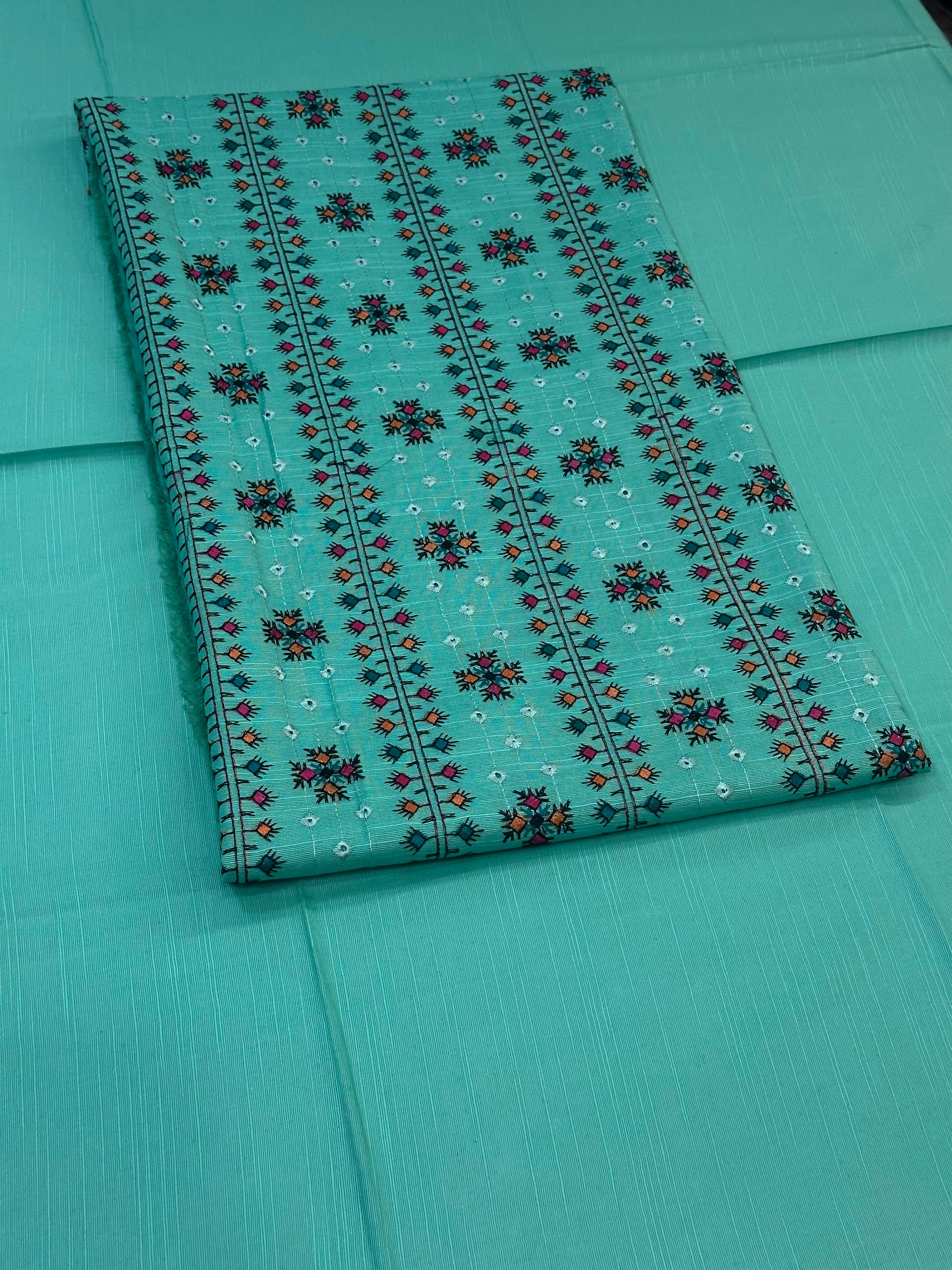 2pc Khaddar Embroidery