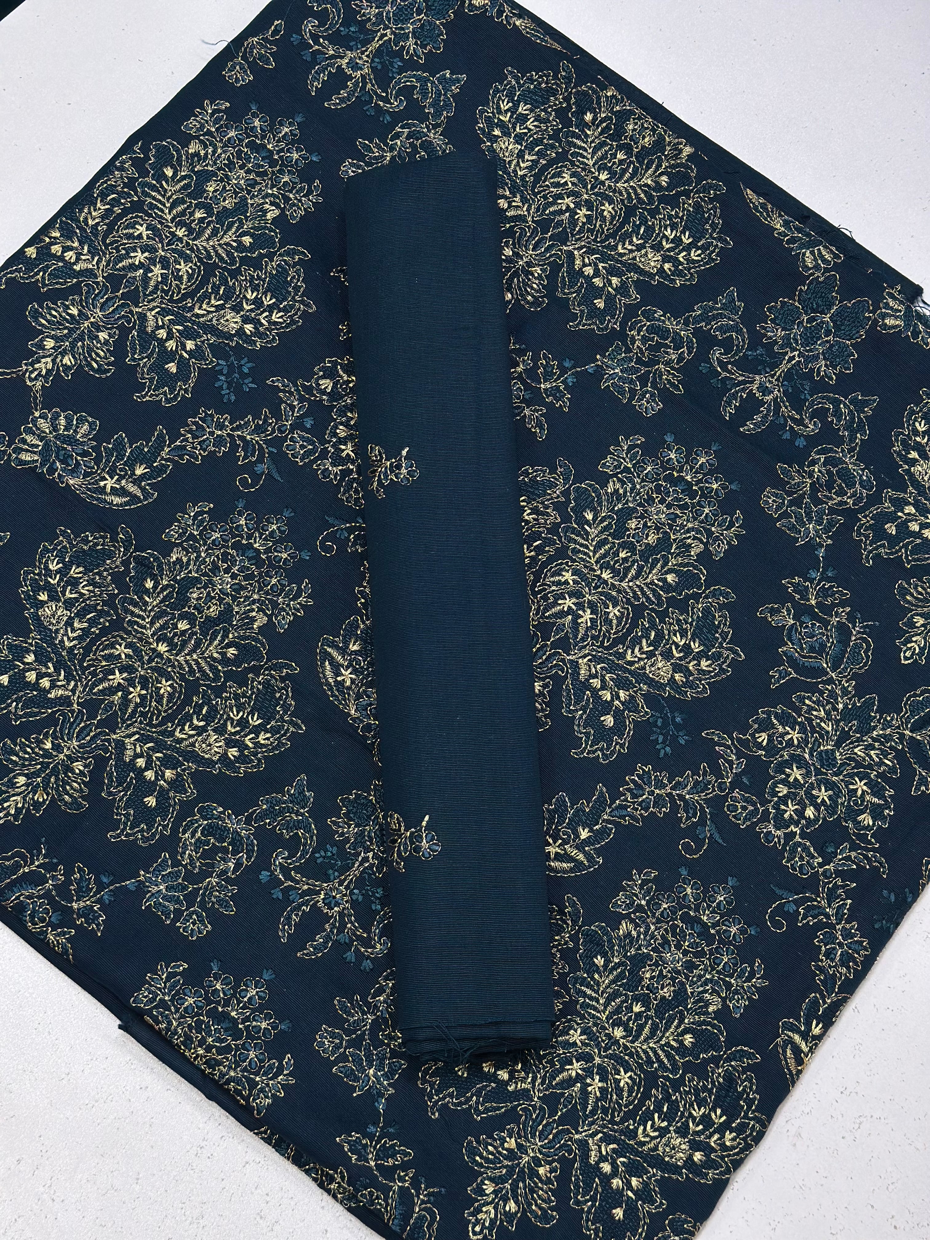 2pc Khaddar Embroidery