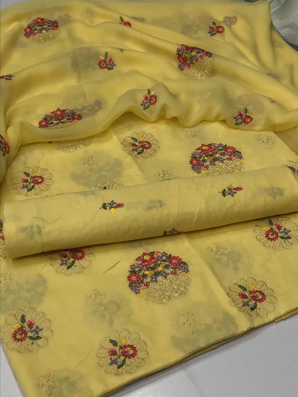 3pc lawn Embroidery