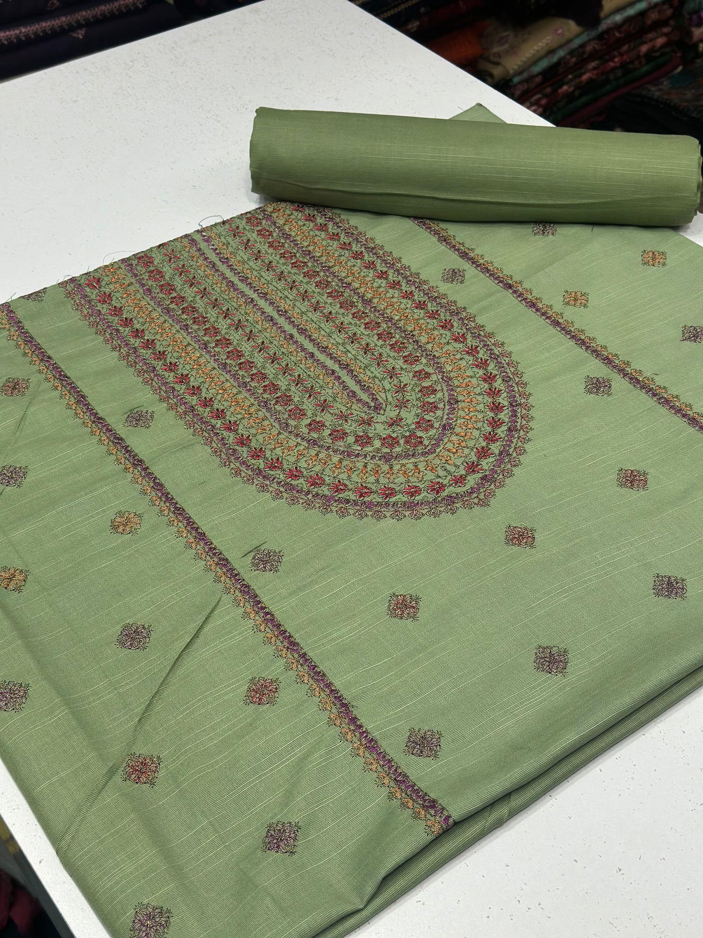 2pc Khaddar Embroidery