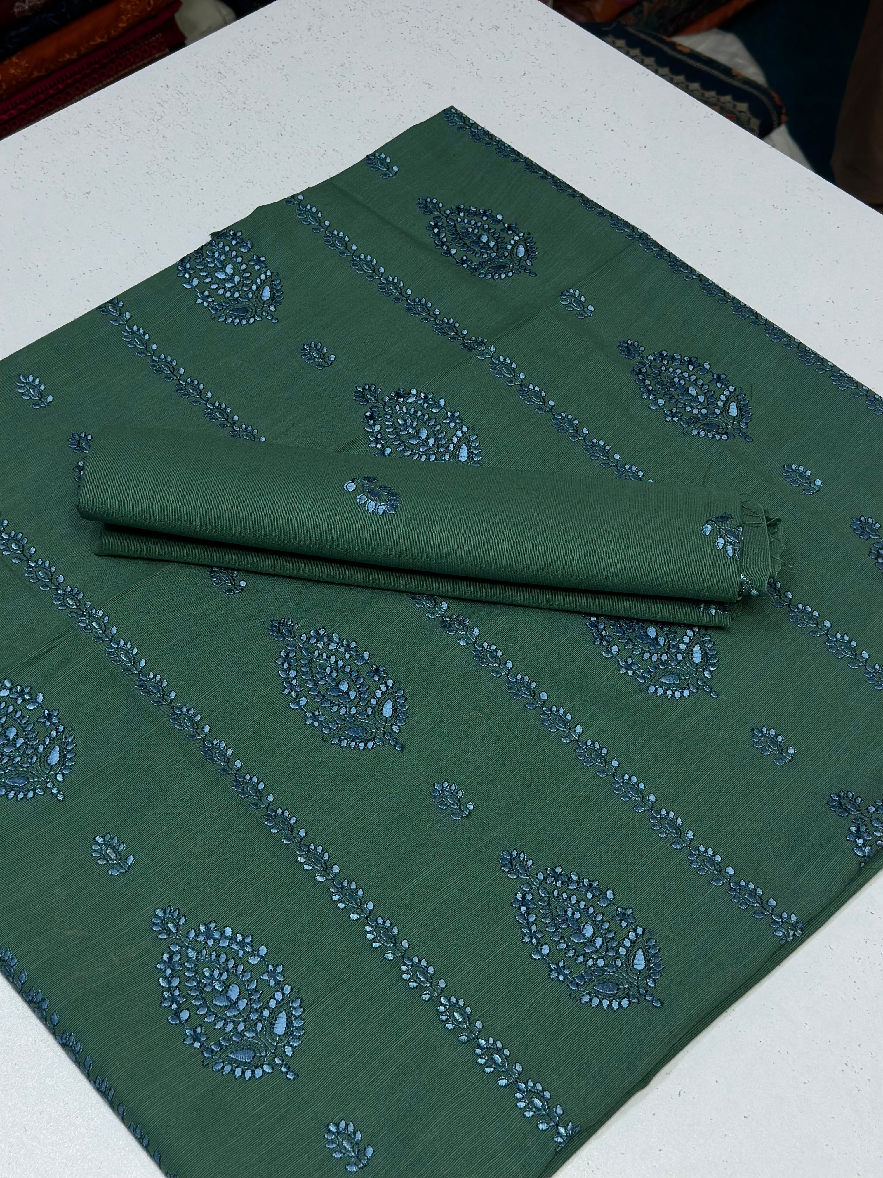 2pc Khaddar Embroidery