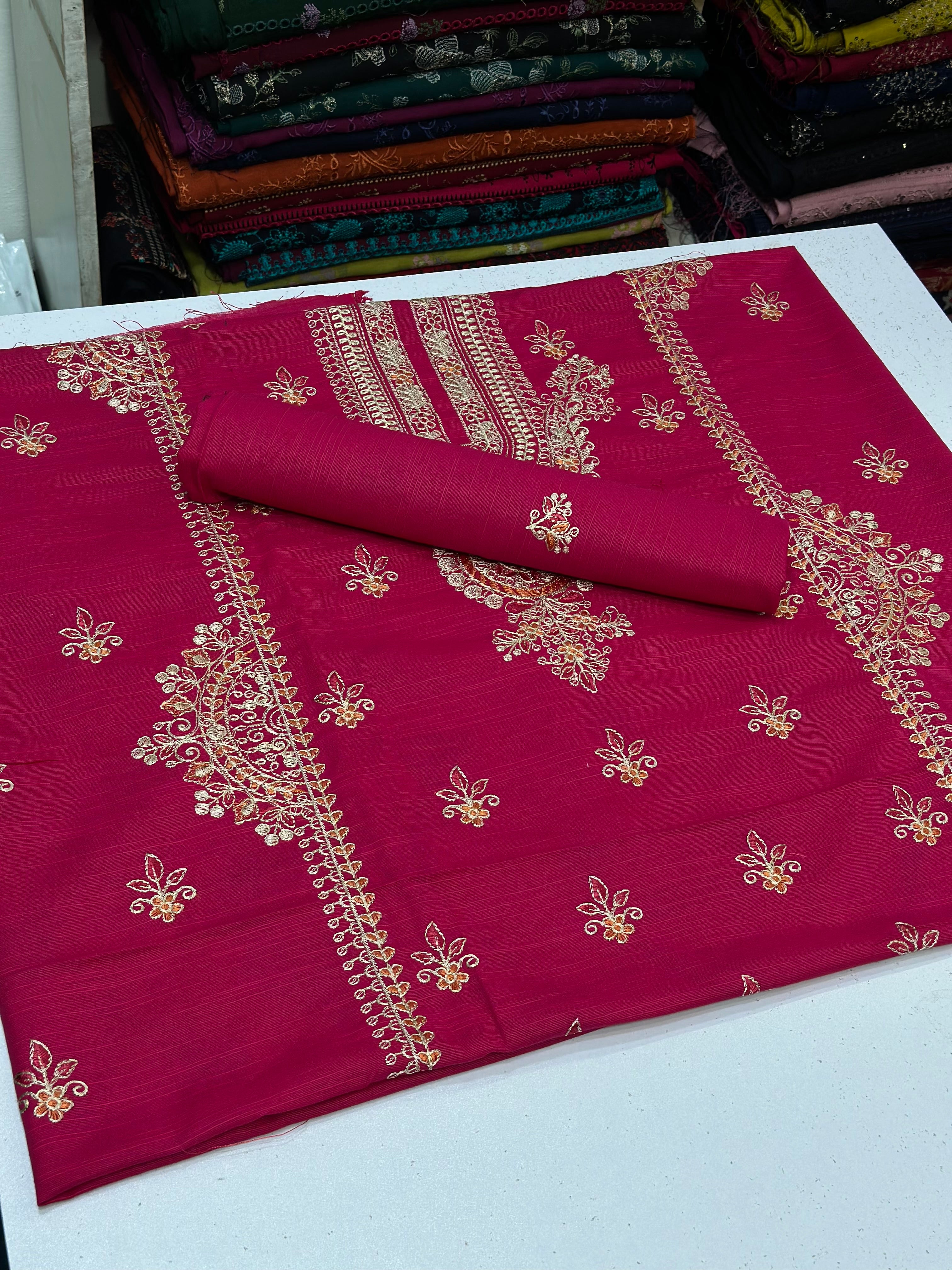 2pc Khaddar Embroidery