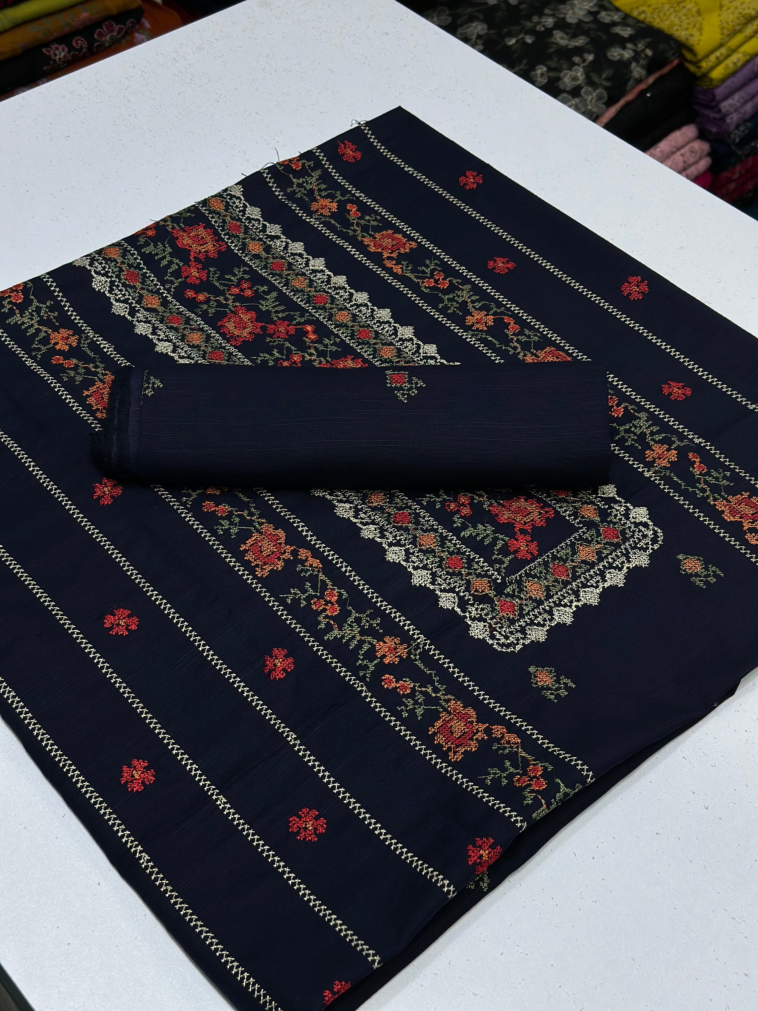 2pc Khaddar Embroidery