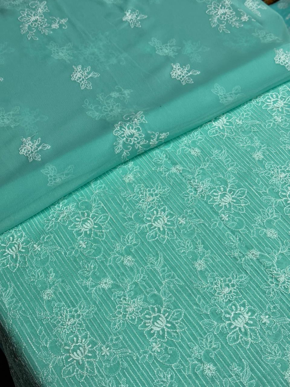 3pc swiss lawn Embroidery