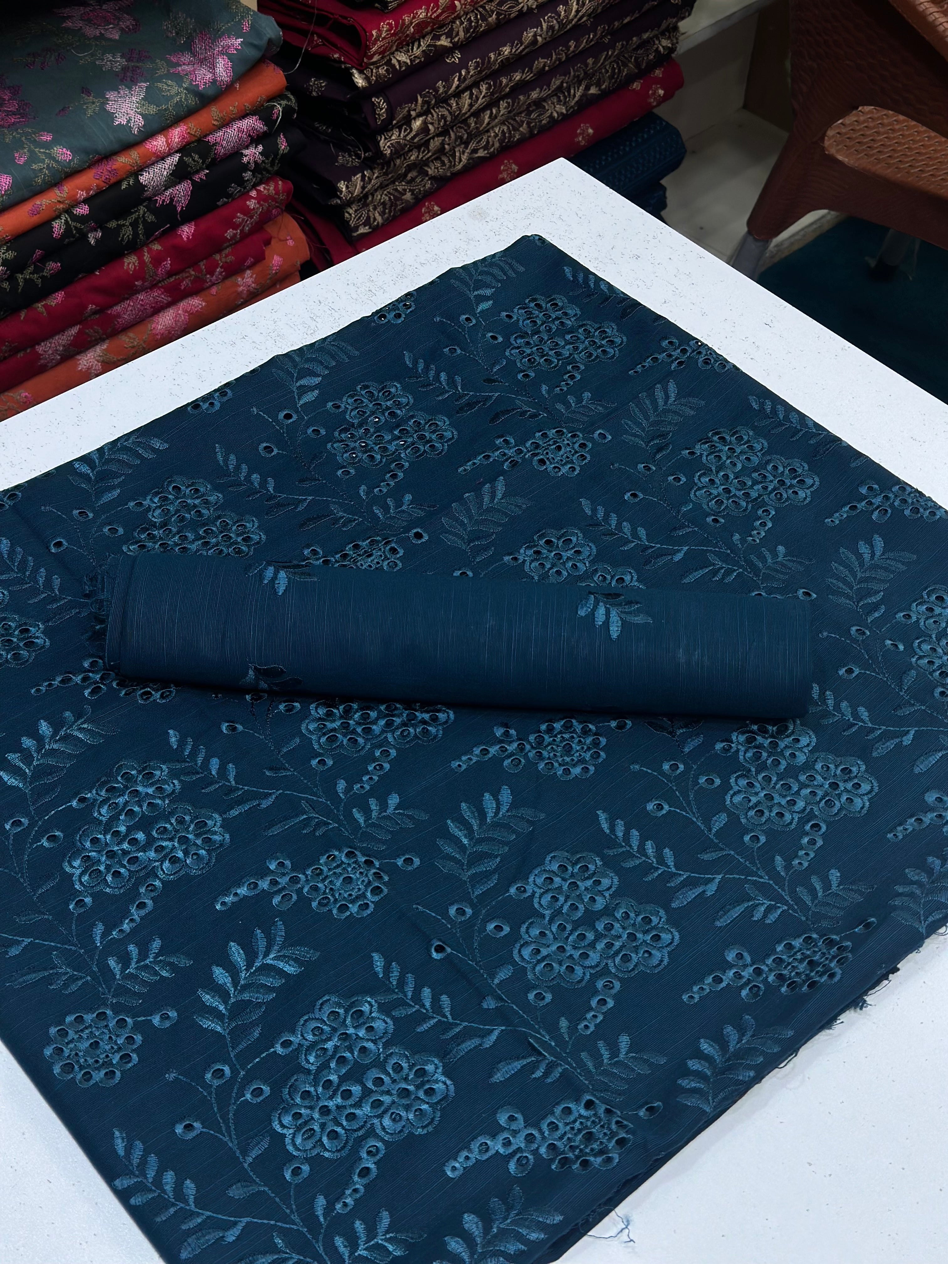 2pc Khaddar Embroidery