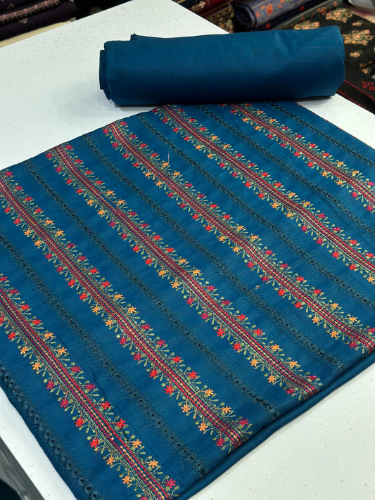 2pc Khaddar Embroidery