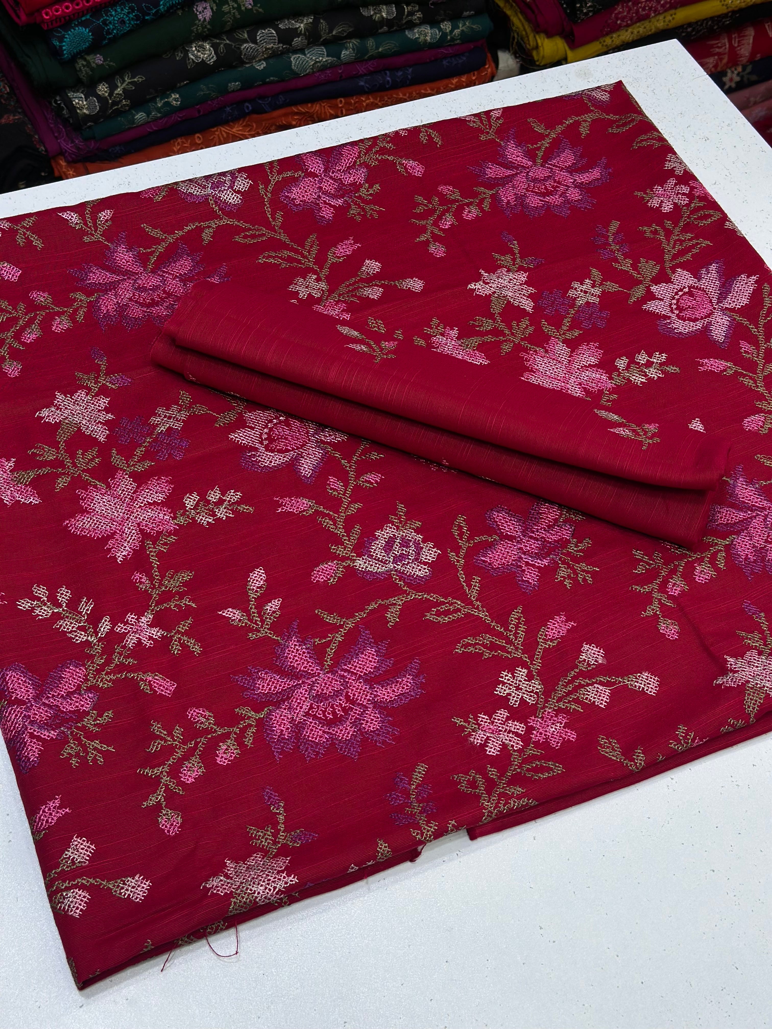 2pc Khaddar Embroidery