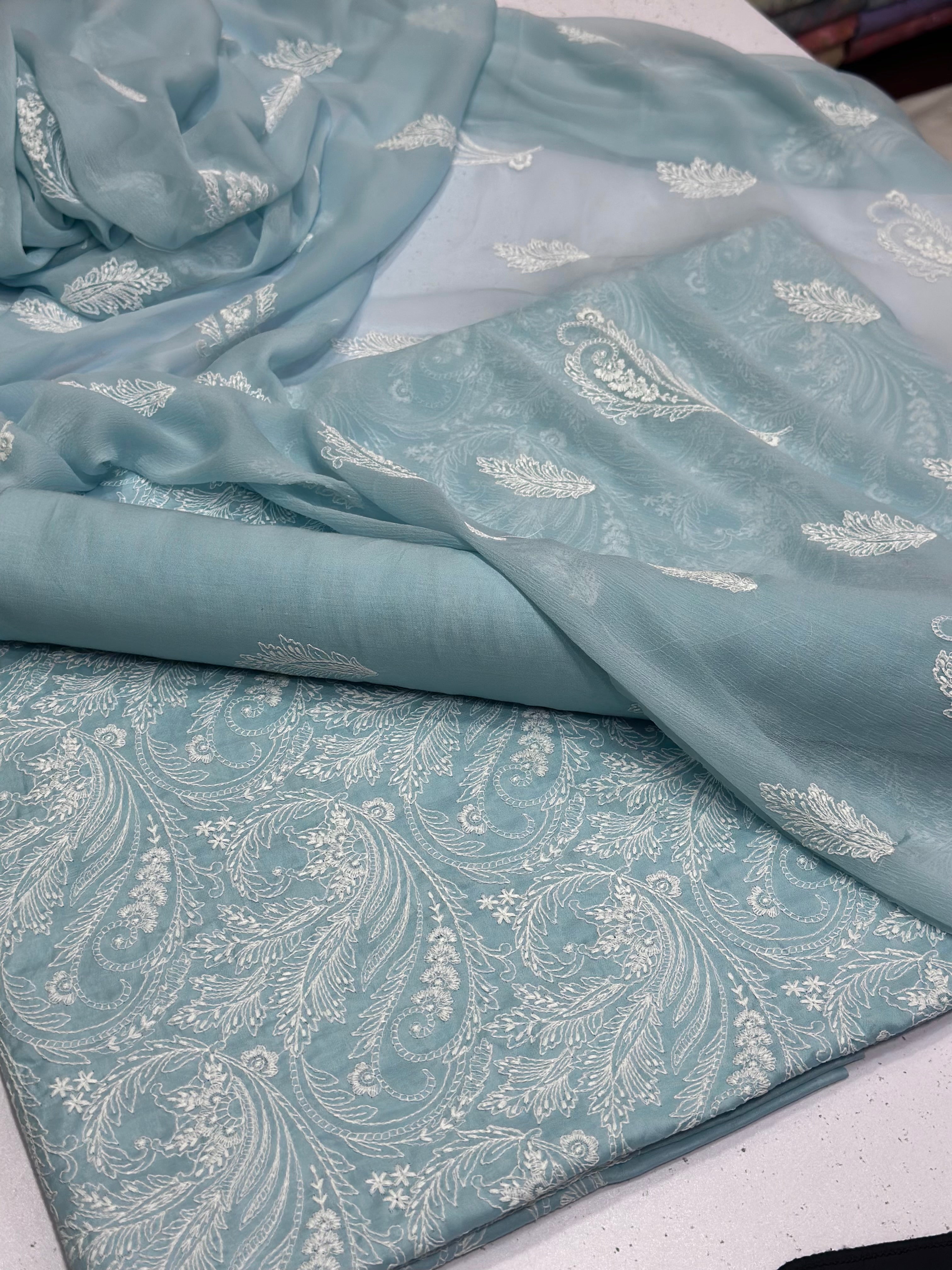 3pc lawn Embroidery