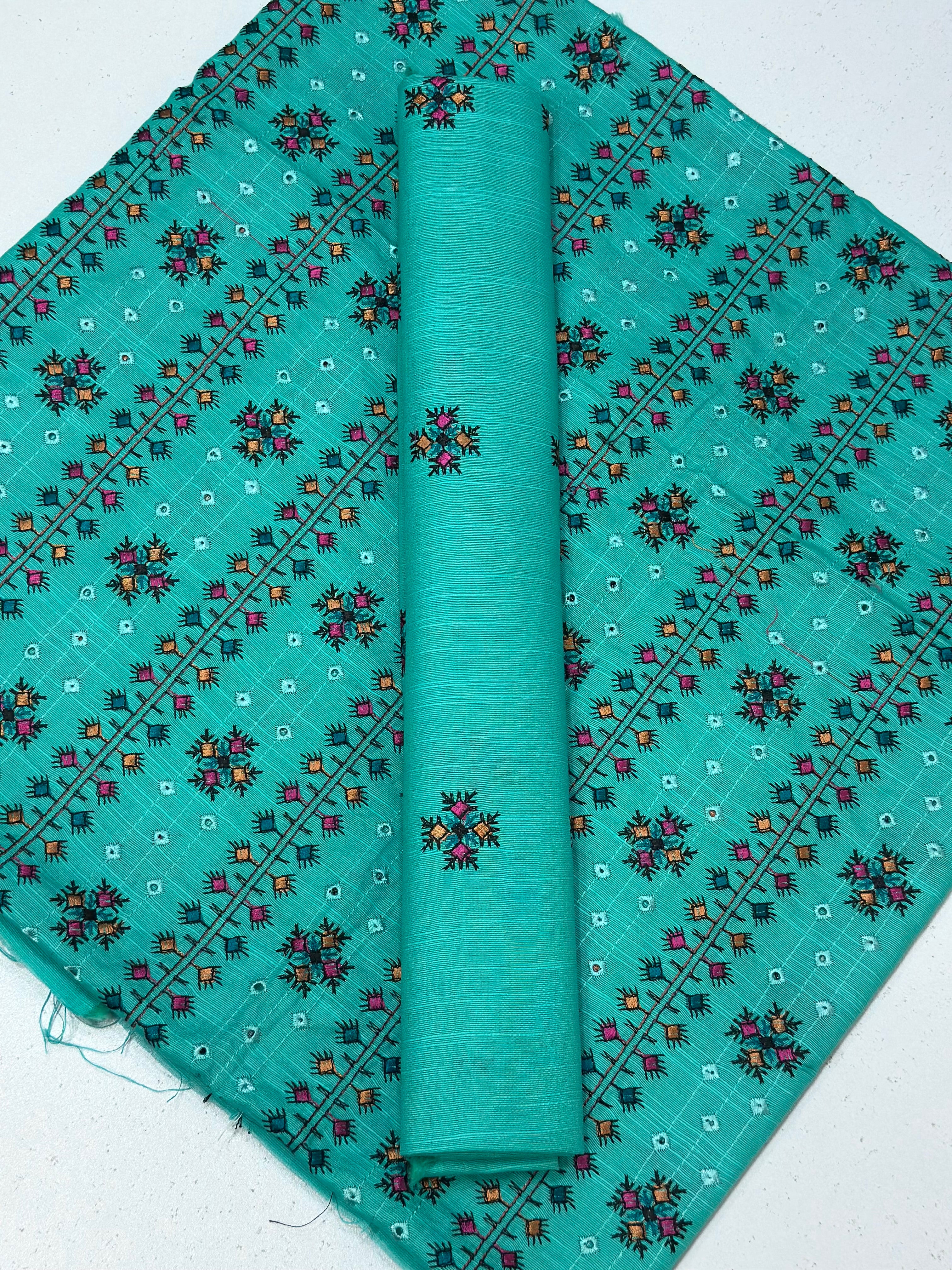 2pc Khaddar Embroidery