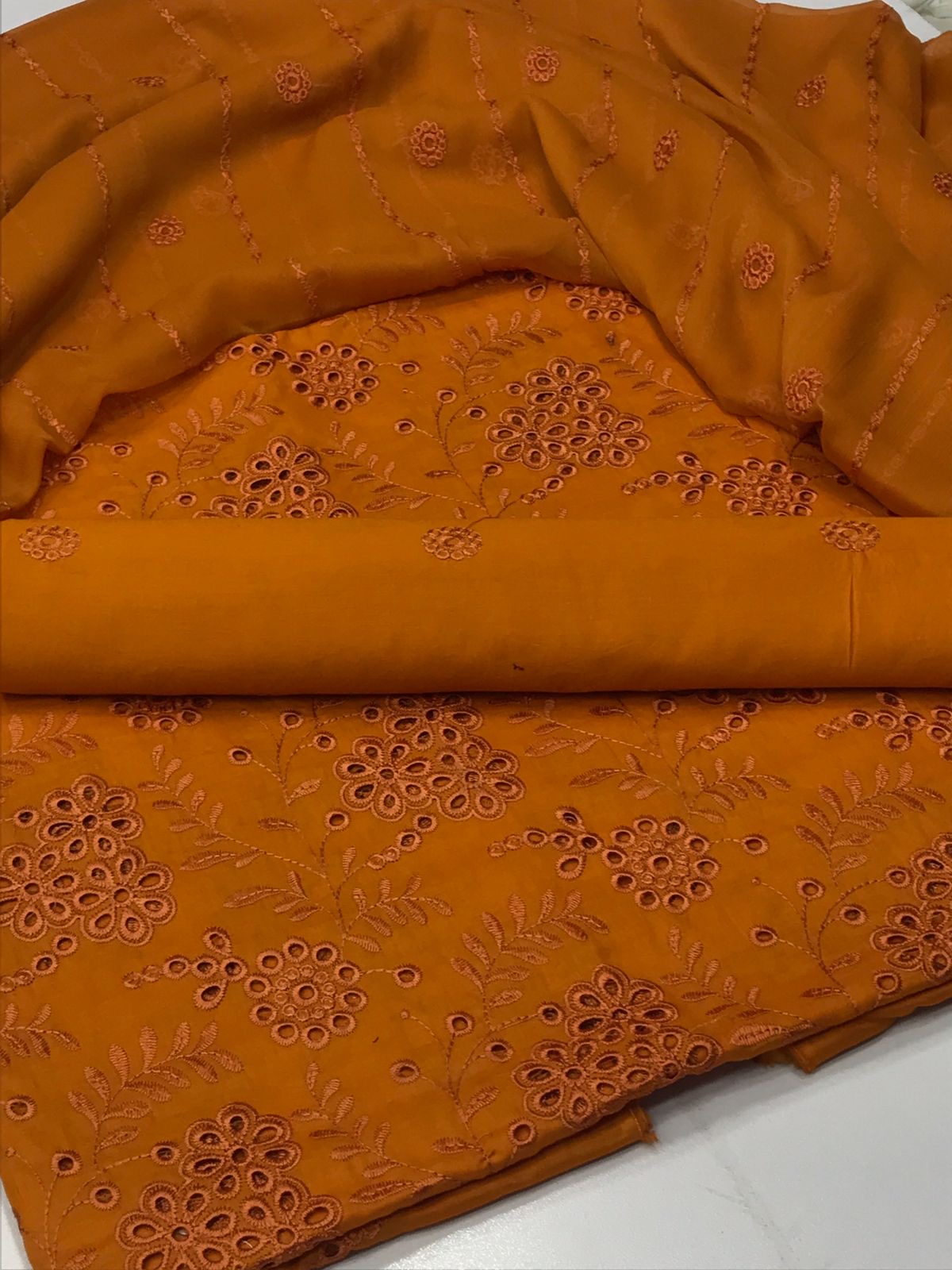 3pc lawn Embroidery