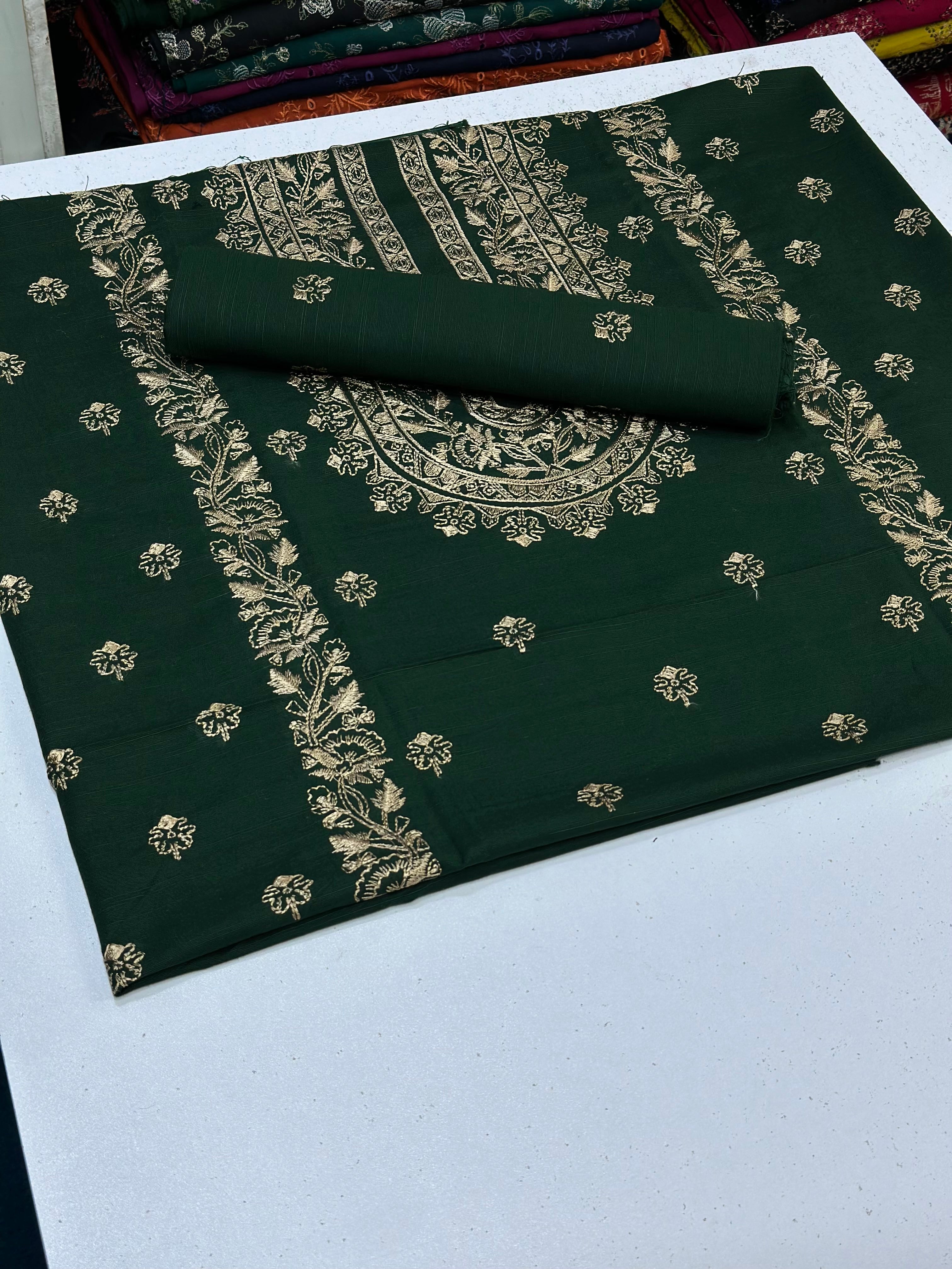 2pc Khaddar Embroidery