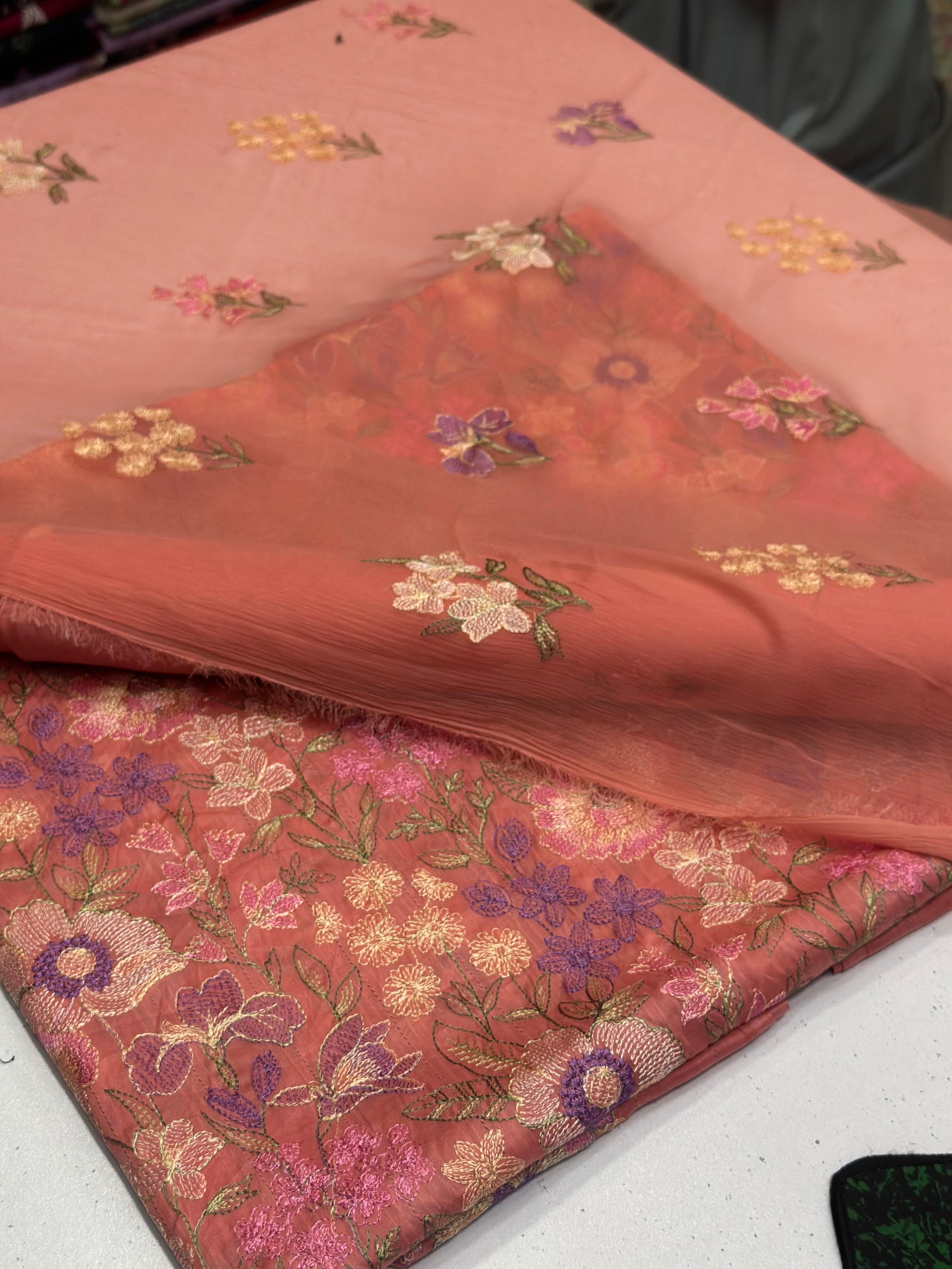 3pc lawn Embroidery