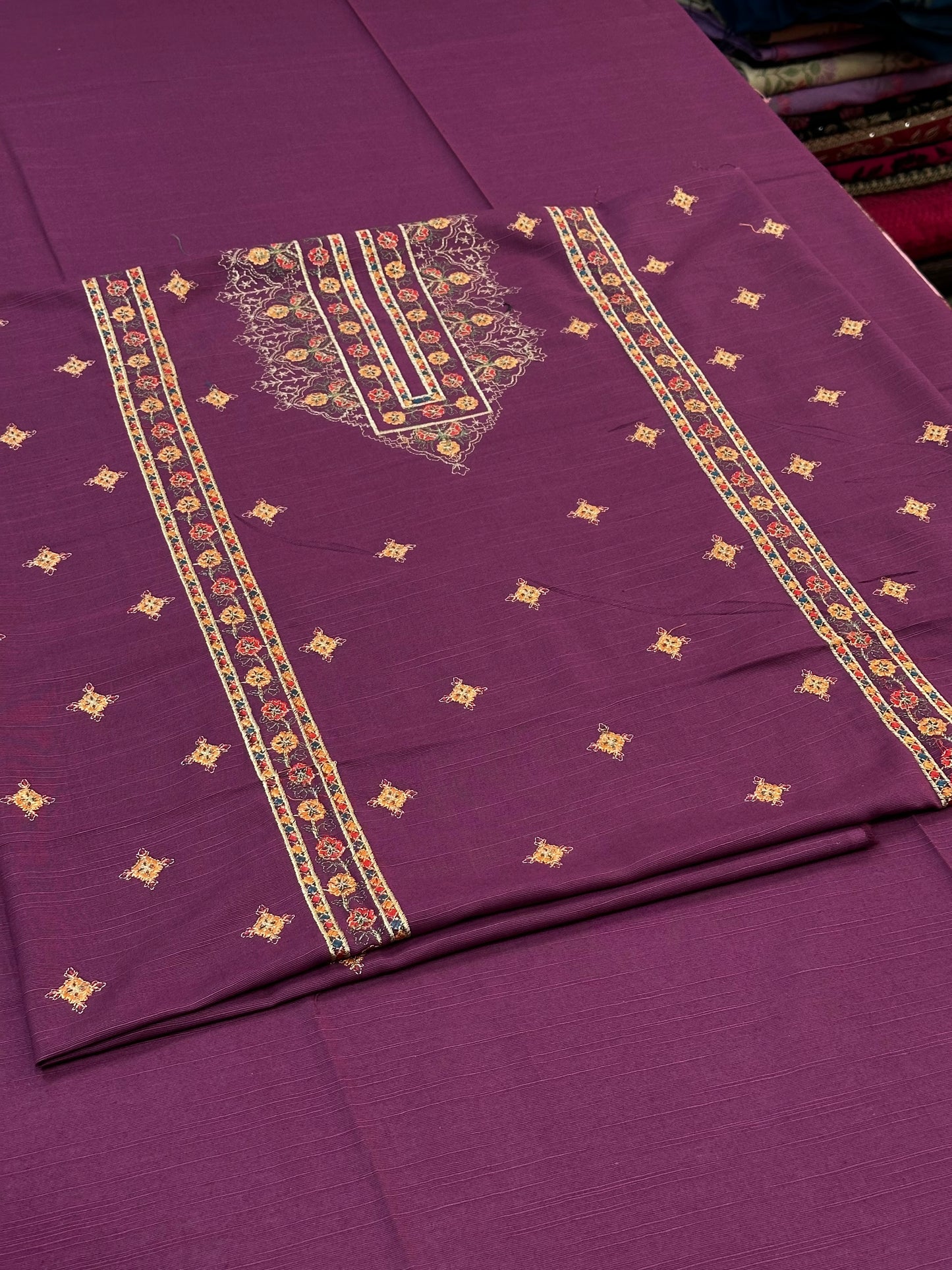 2pc Khaddar Embroidery