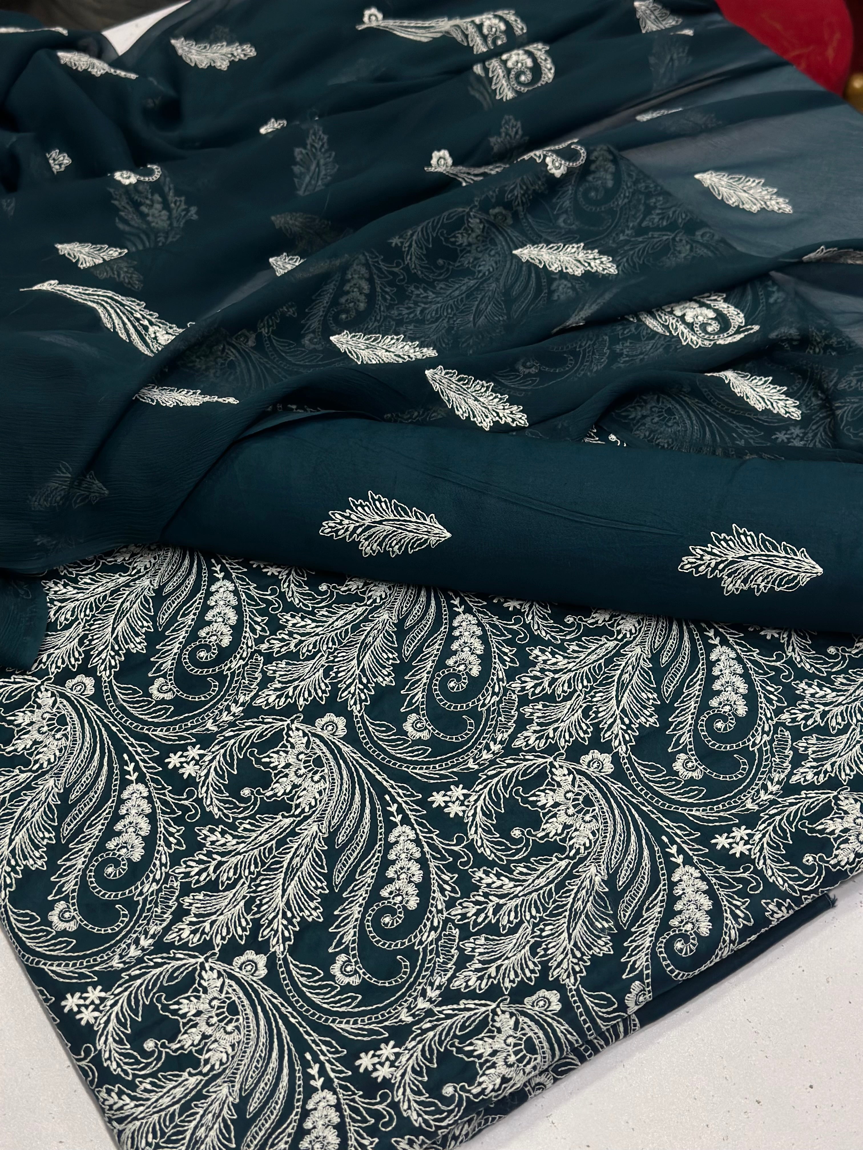 3pc lawn Embroidery