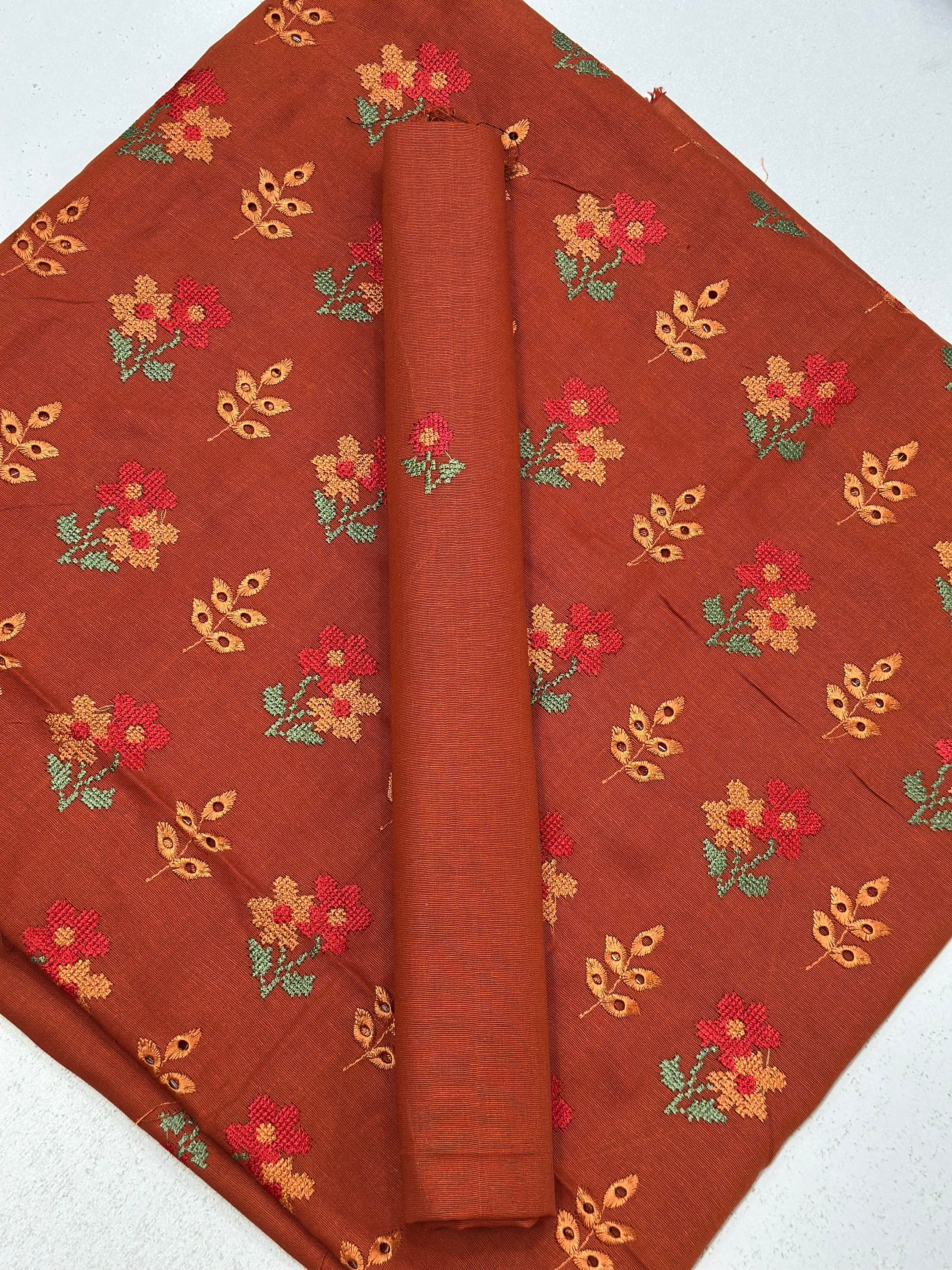 2pc Khaddar Embroidery