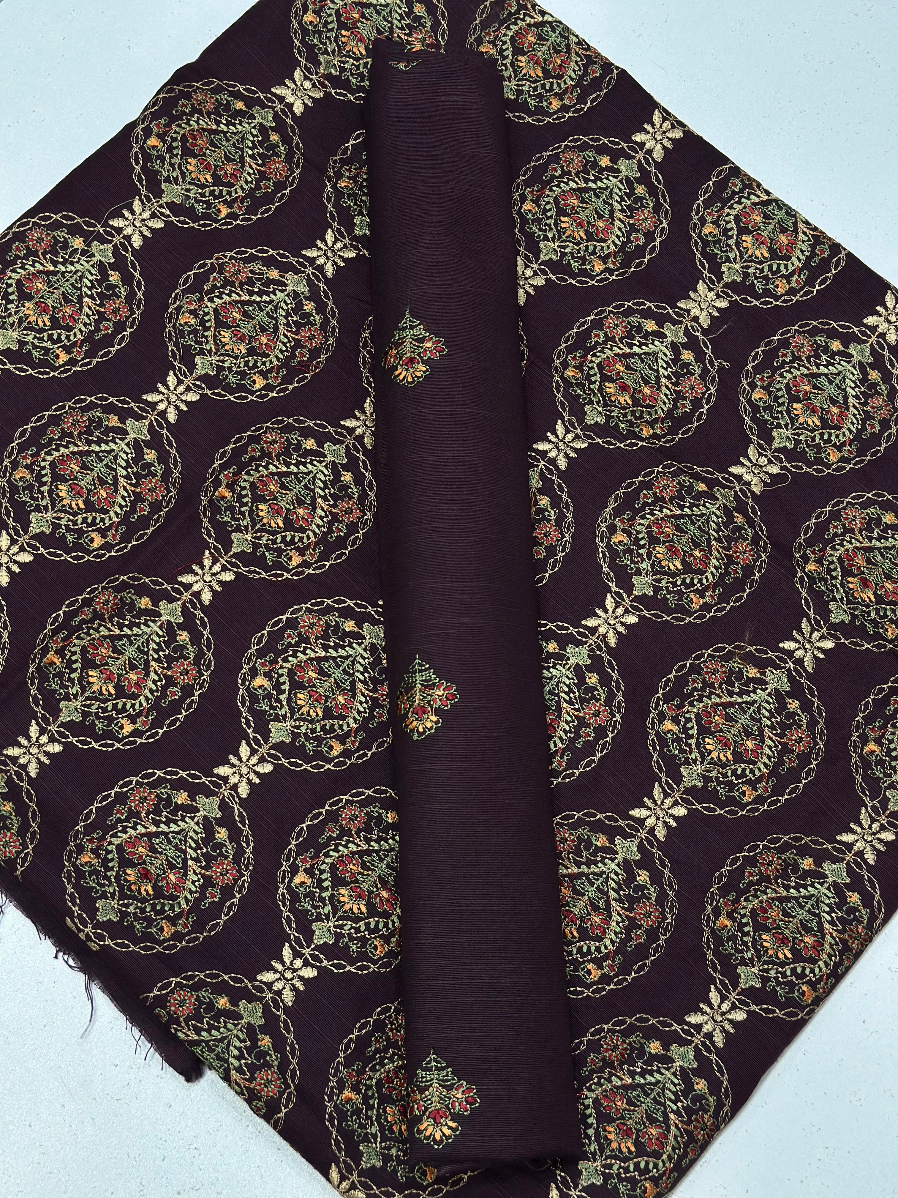 2pc Khaddar Embroidery