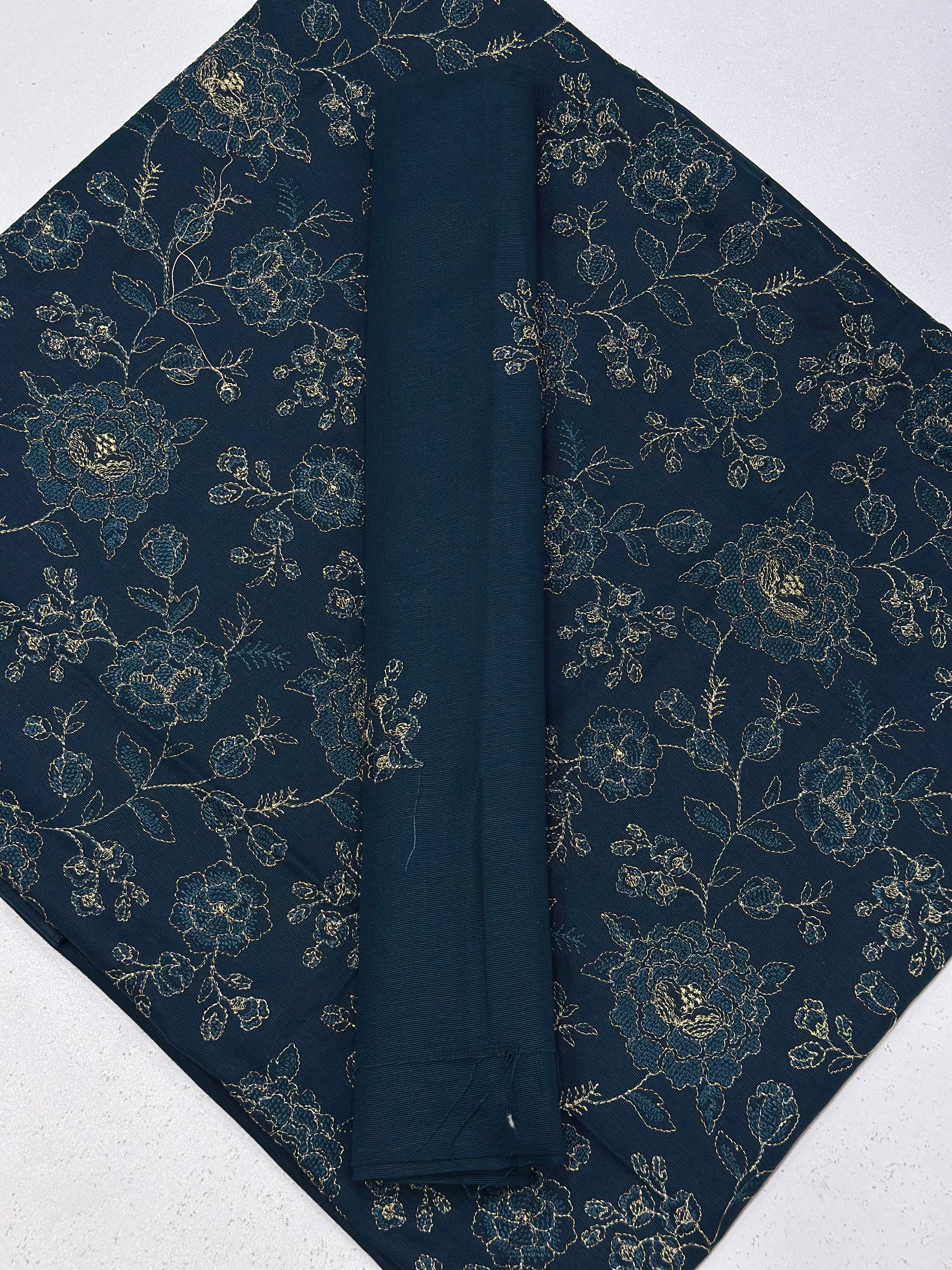 2pc Khaddar Embroidery