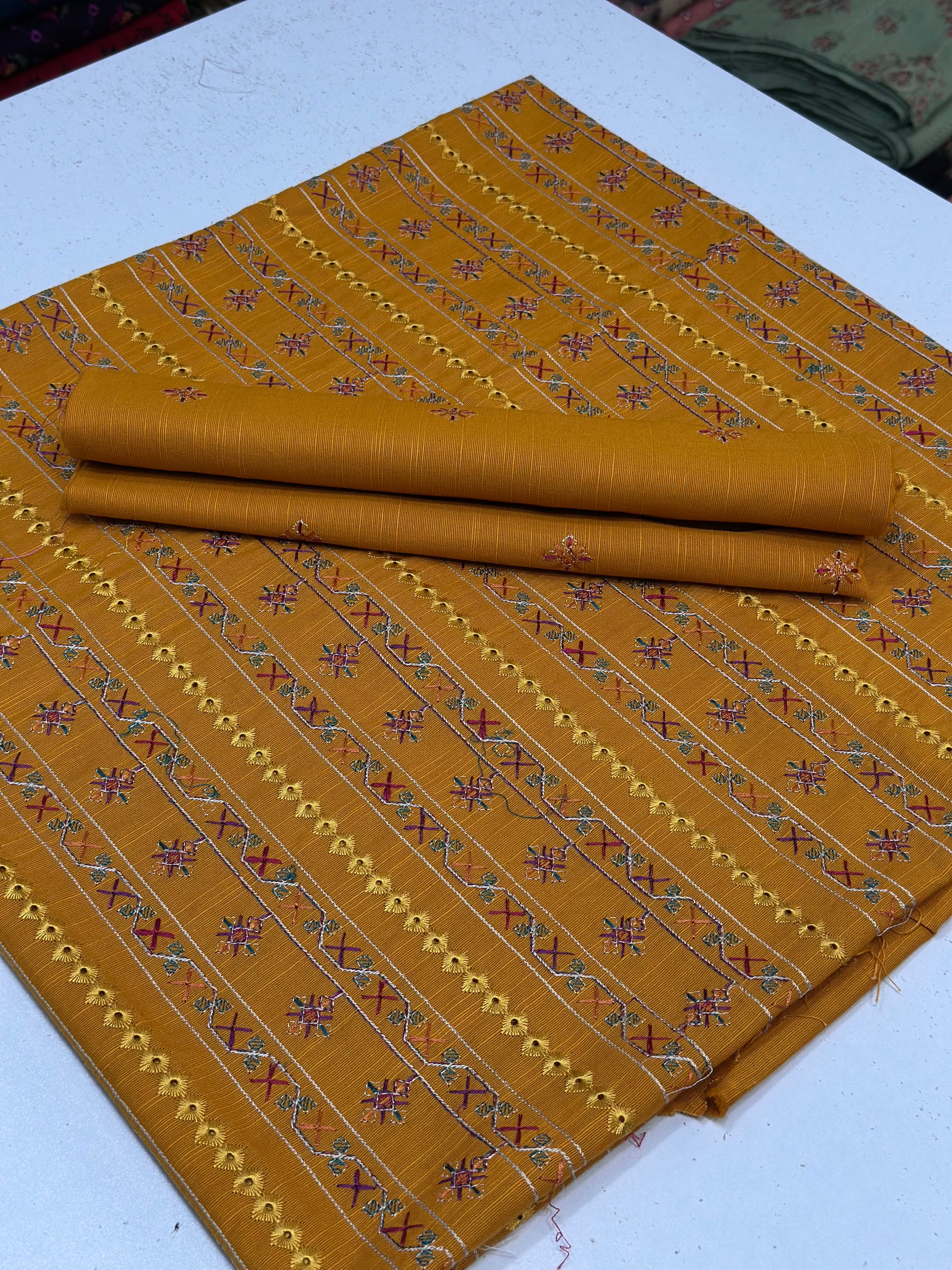 2pc Khaddar Embroidery