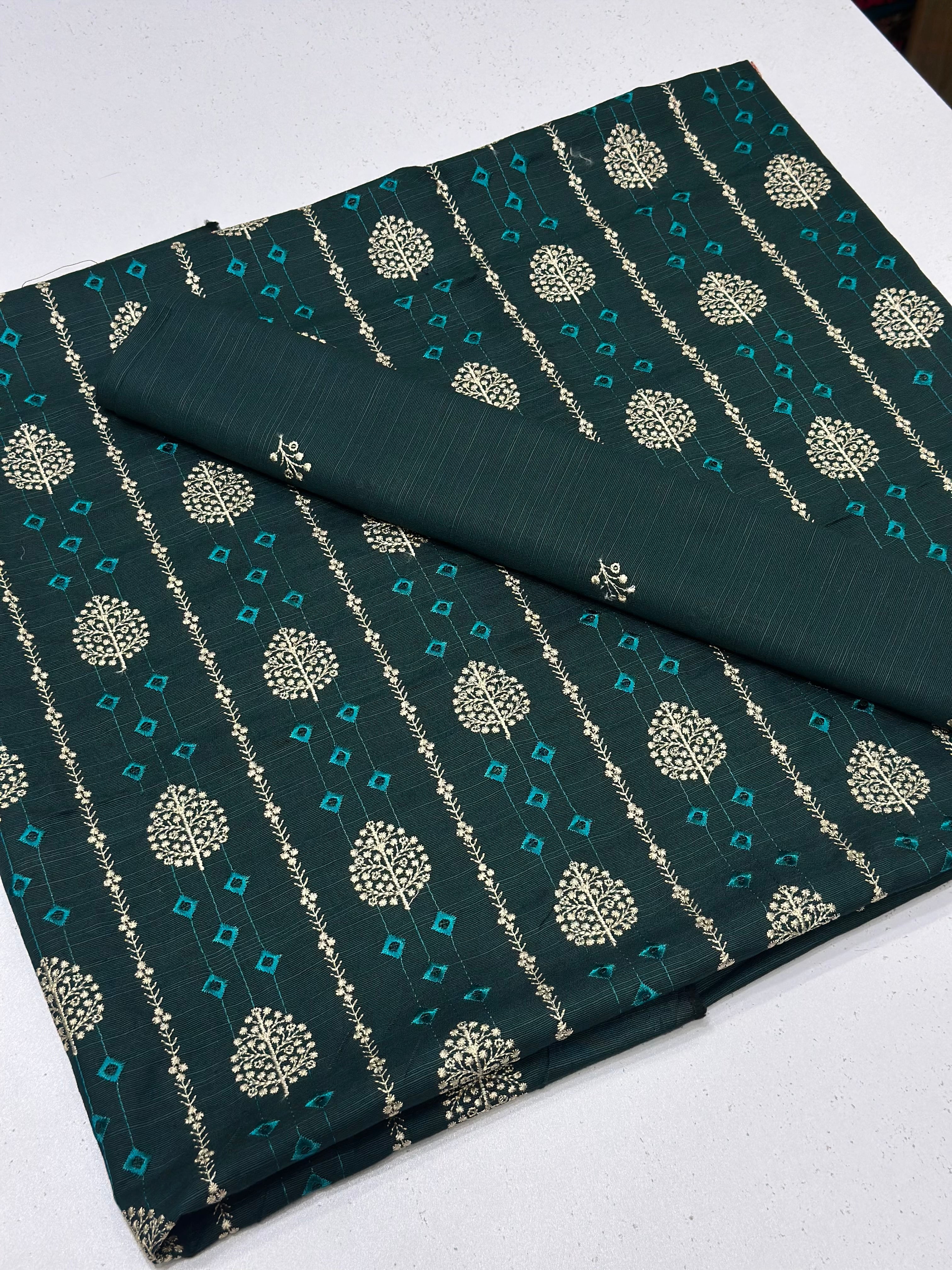 2pc Khaddar Embroidery