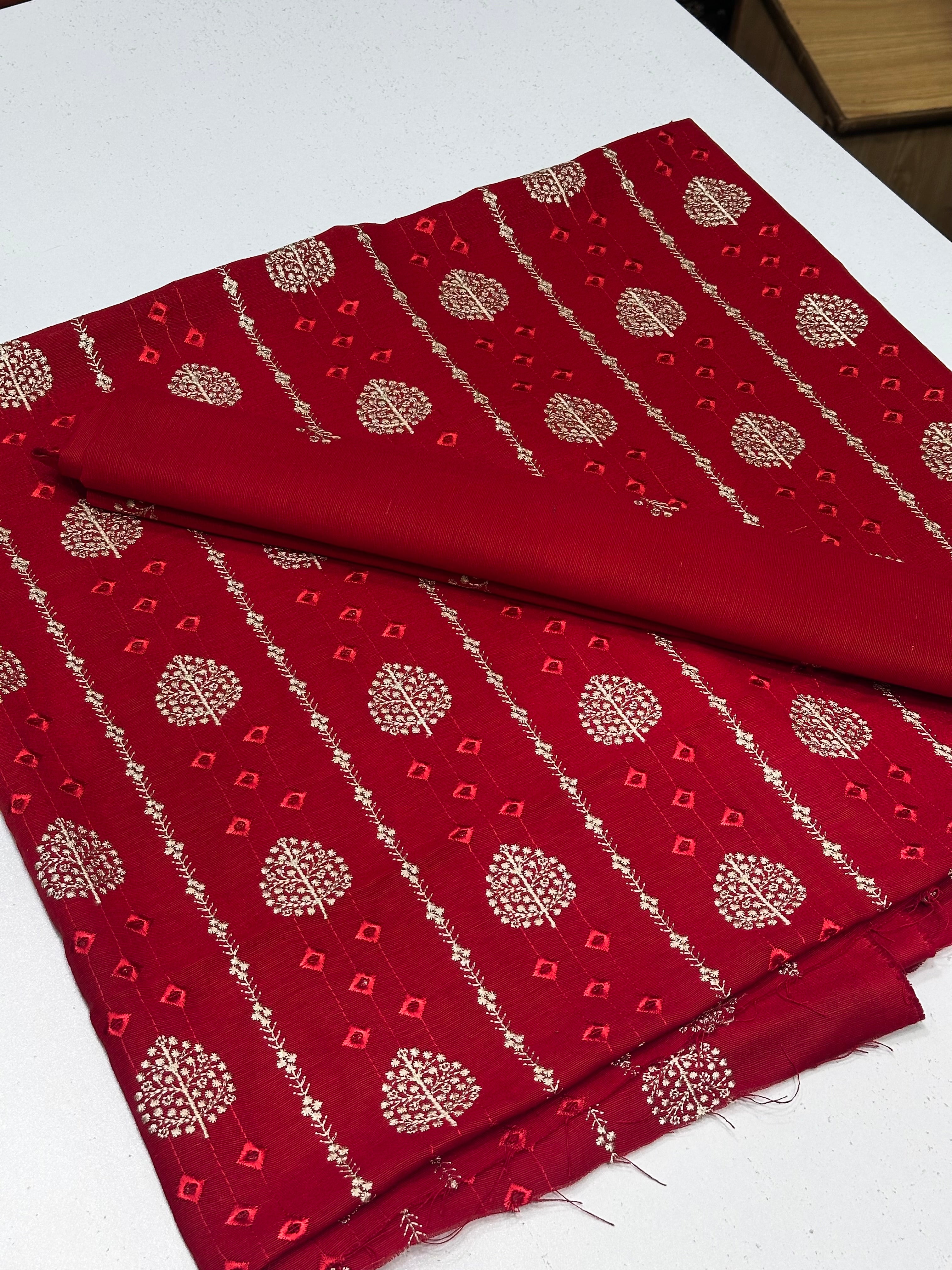 2pc Khaddar Embroidery