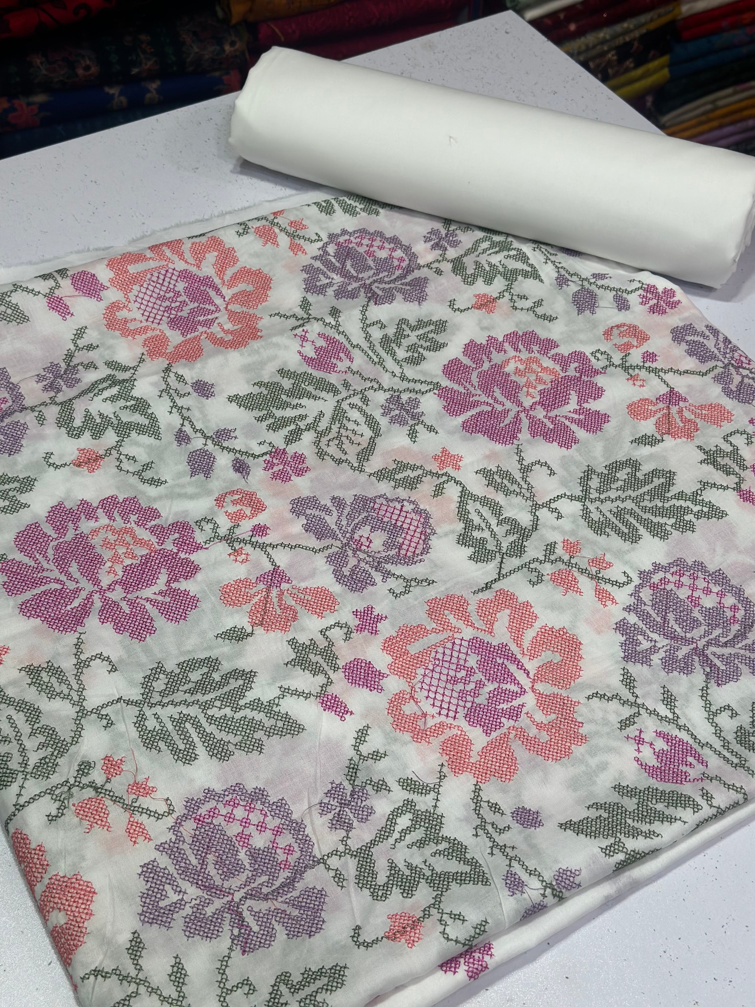 2pc Lawn Embroidery
