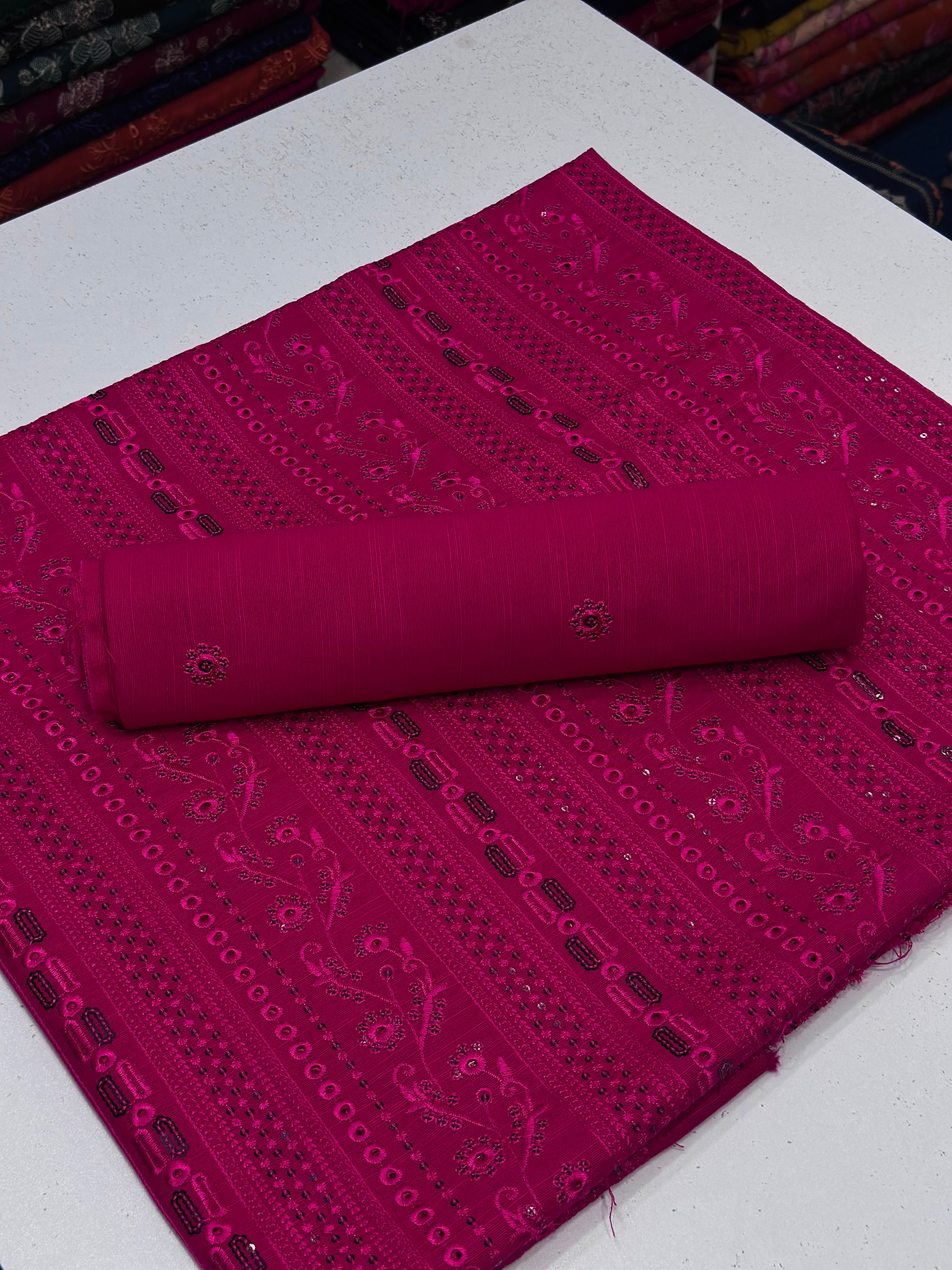 2pc Khaddar Embroidery