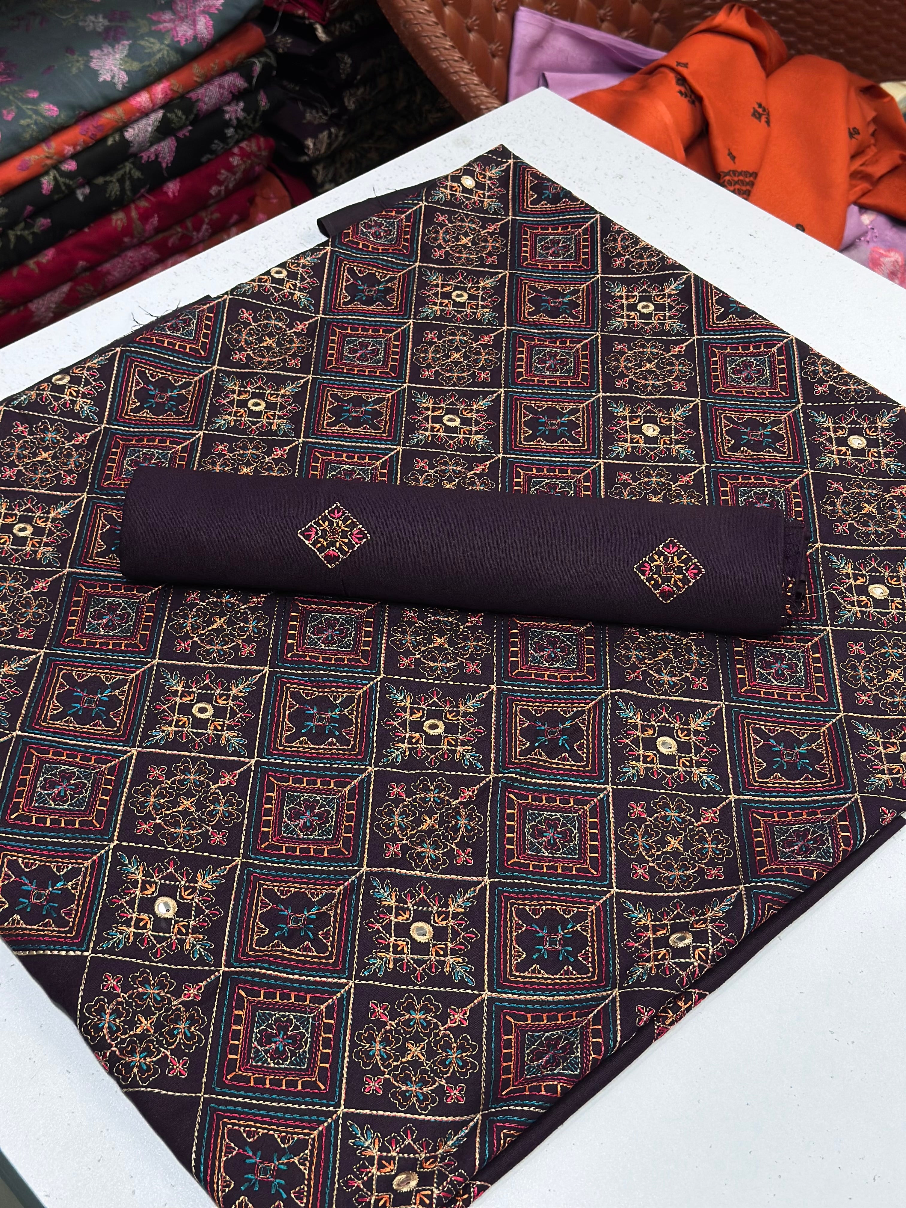 2pc Karandi Embroidery