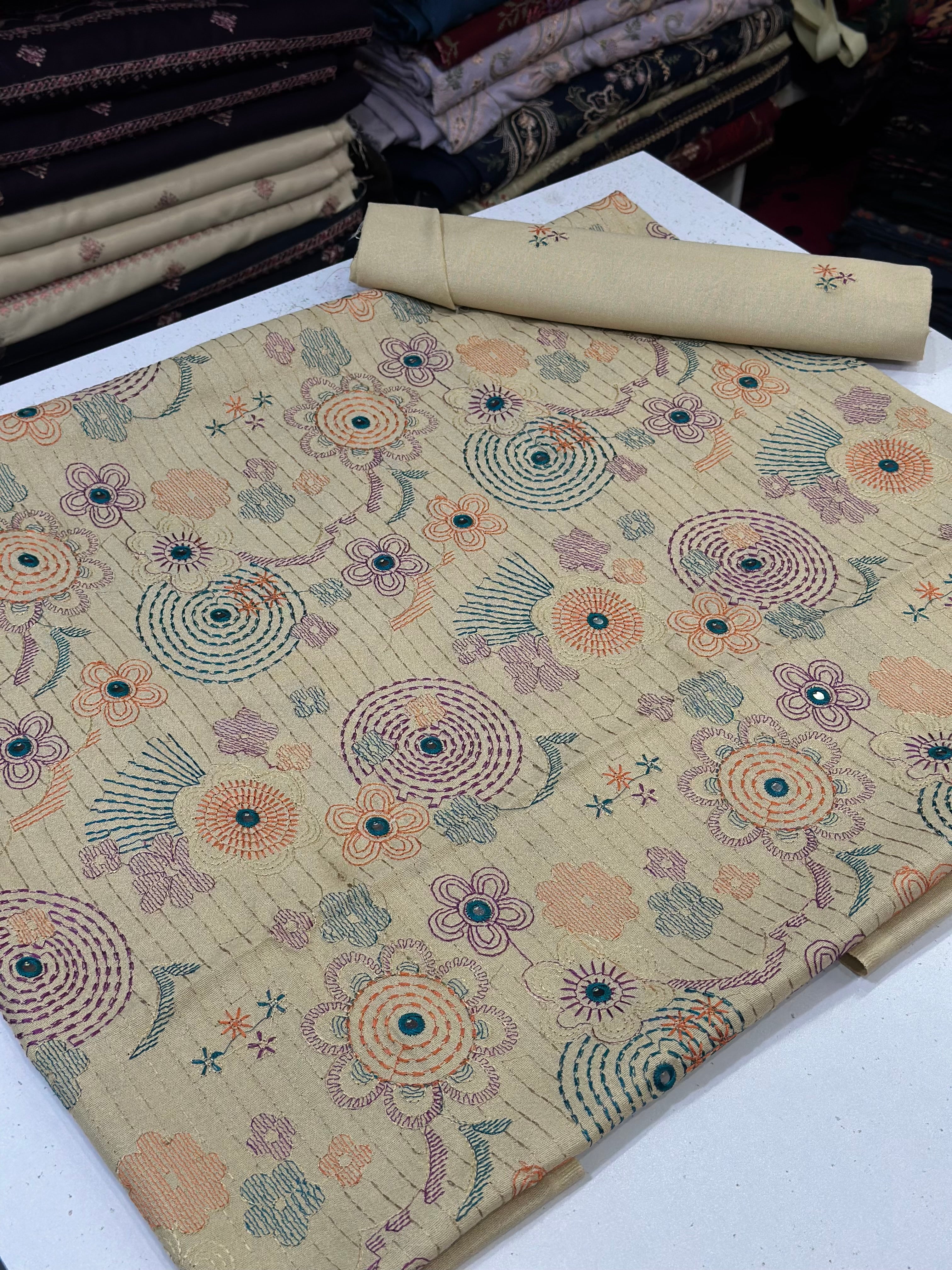 2pc Karandi Embroidery
