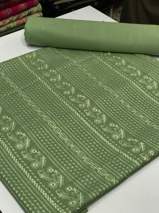 2pc Khaddar Embroidery