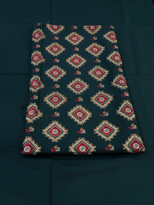 2pc Khaddar Embroidery