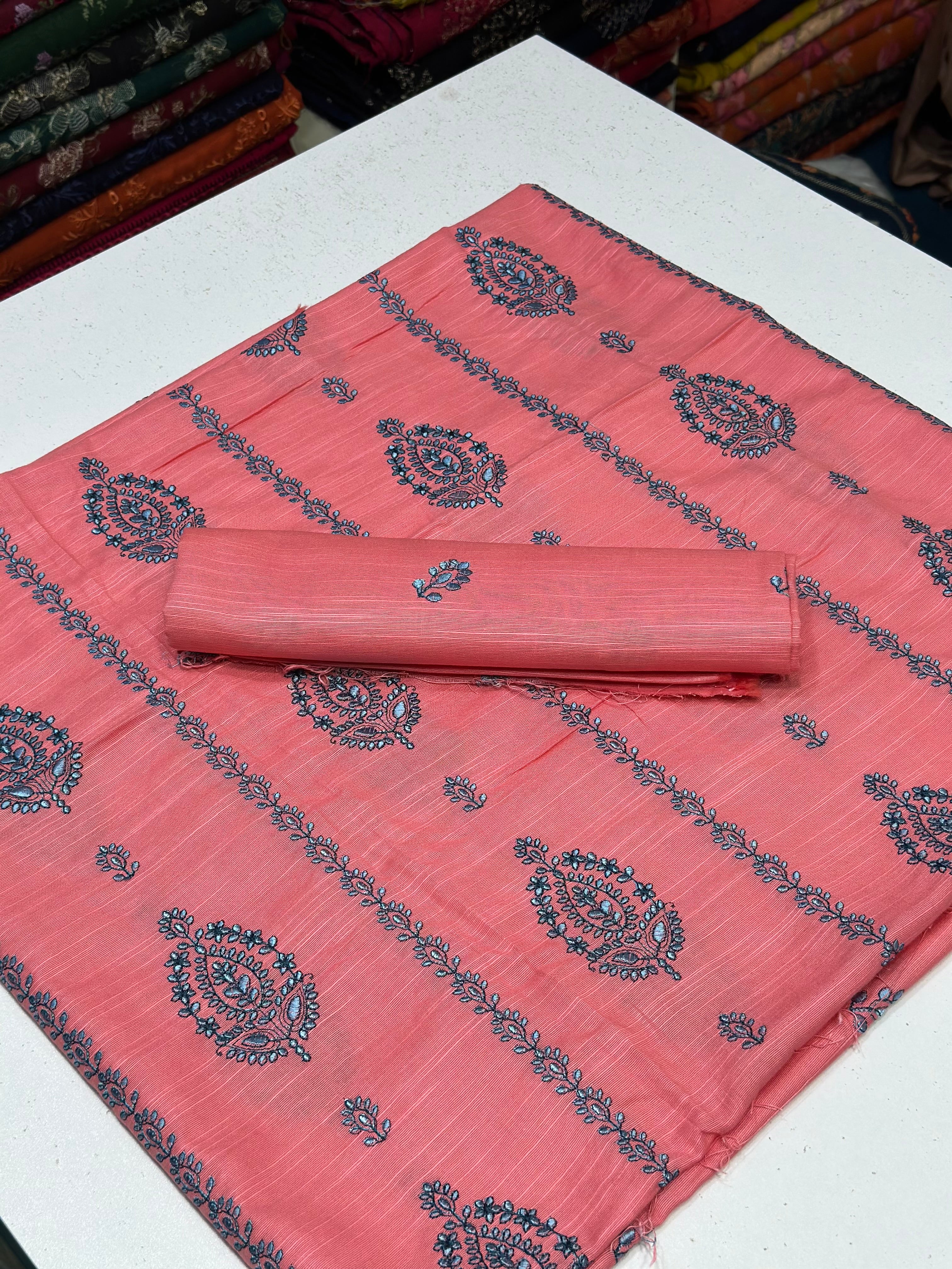 2pc Khaddar Embroidery