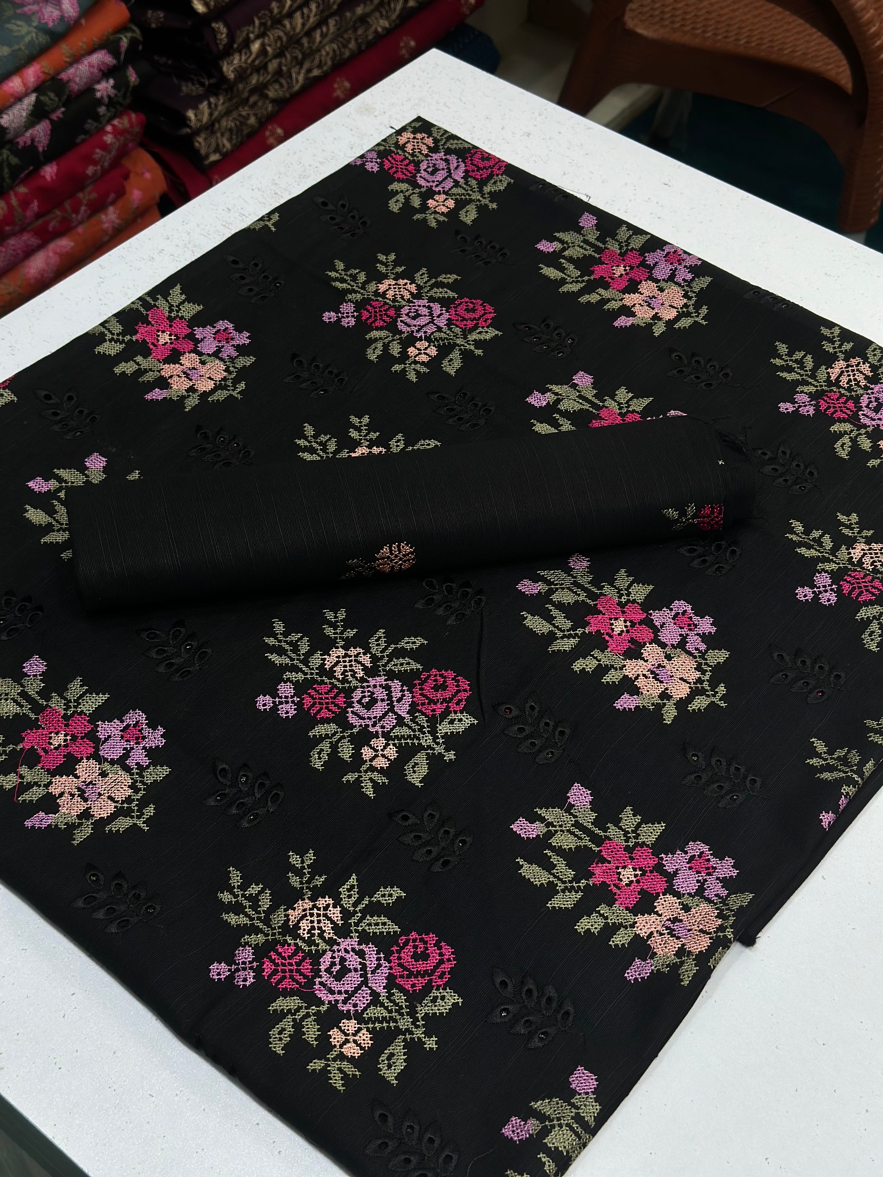 2pc Khaddar Embroidery